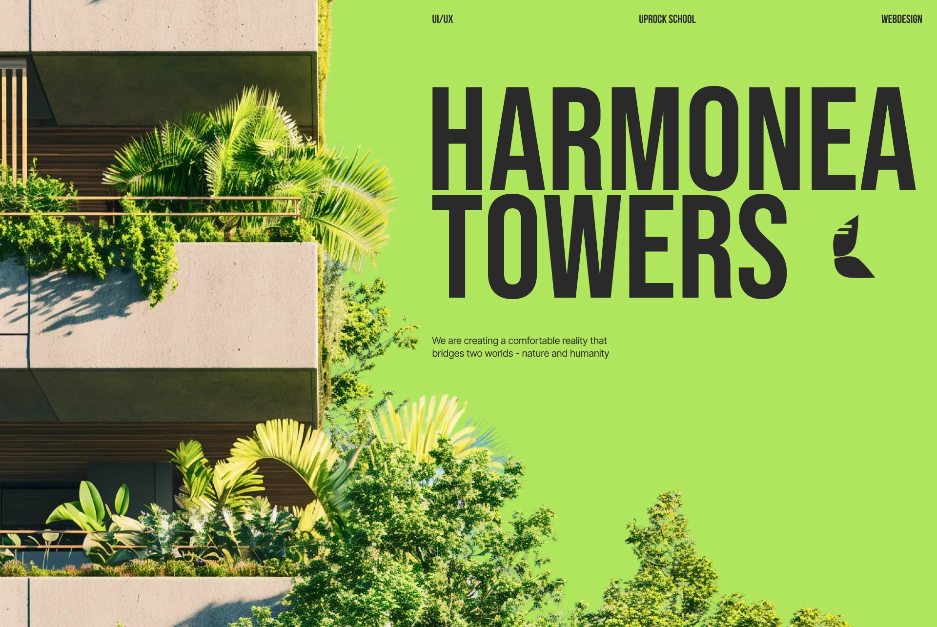 Девелоперская компания Harmonea Towers | Ui/UX | Web — Изображение №1 — Интерфейсы на Dprofile