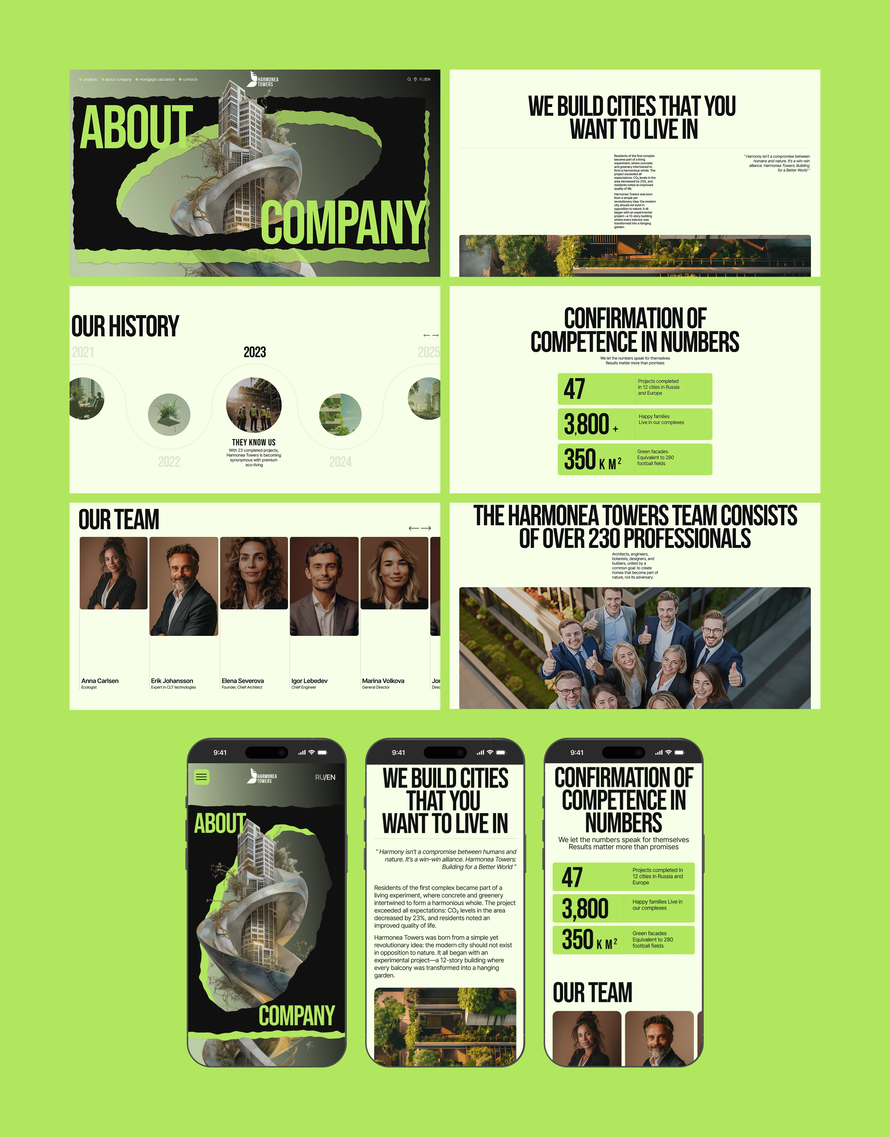 Девелоперская компания Harmonea Towers | Ui/UX | Web — Изображение №12 — Интерфейсы на Dprofile