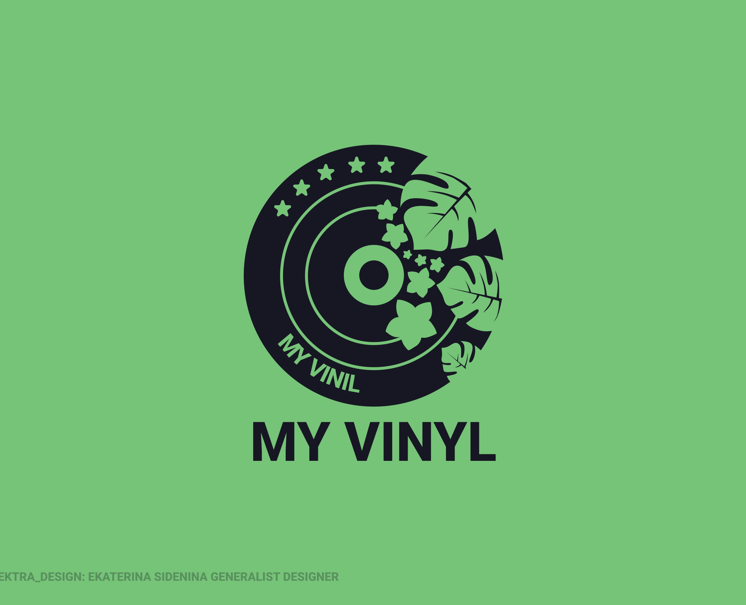 Логотип и сайт для магазина «My Vinil» на Dprofile