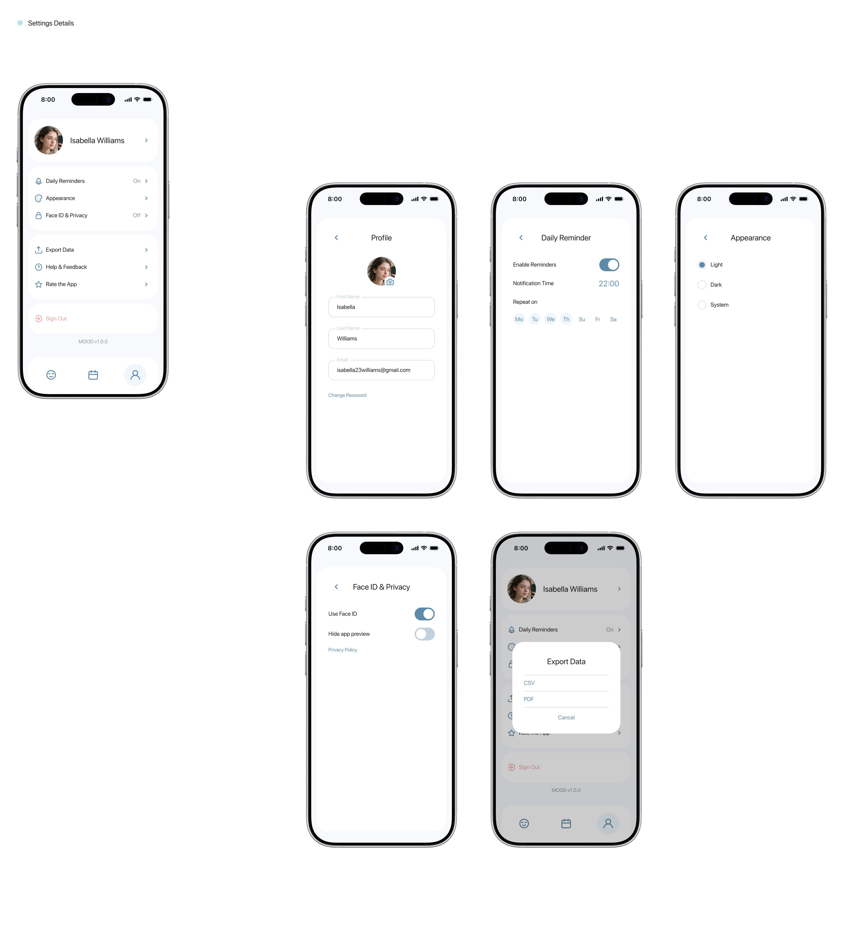 MOOD — iOS Mobile App Design Case — Изображение №11 — Интерфейсы на Dprofile