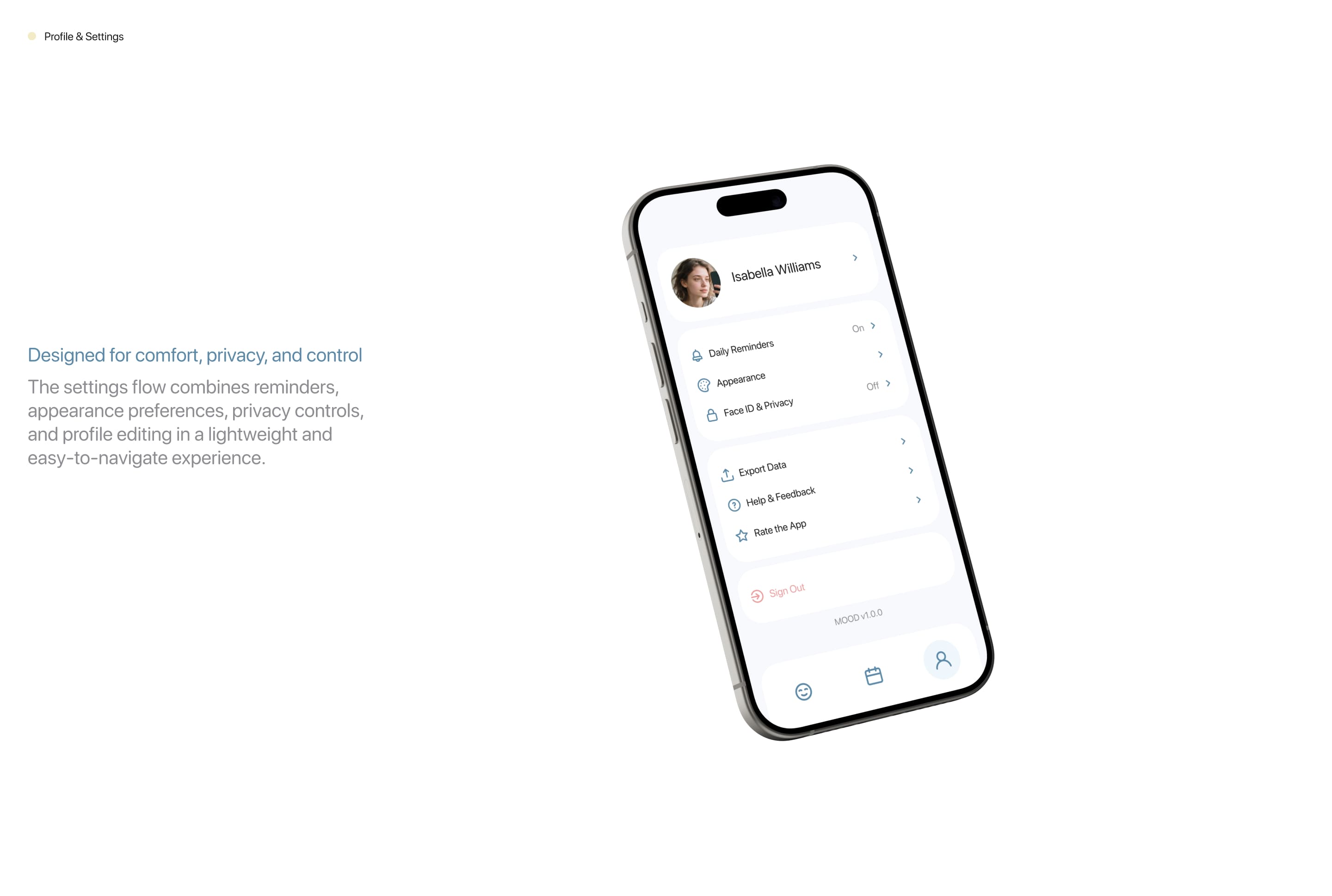 MOOD — iOS Mobile App Design Case — Изображение №10 — Интерфейсы на Dprofile