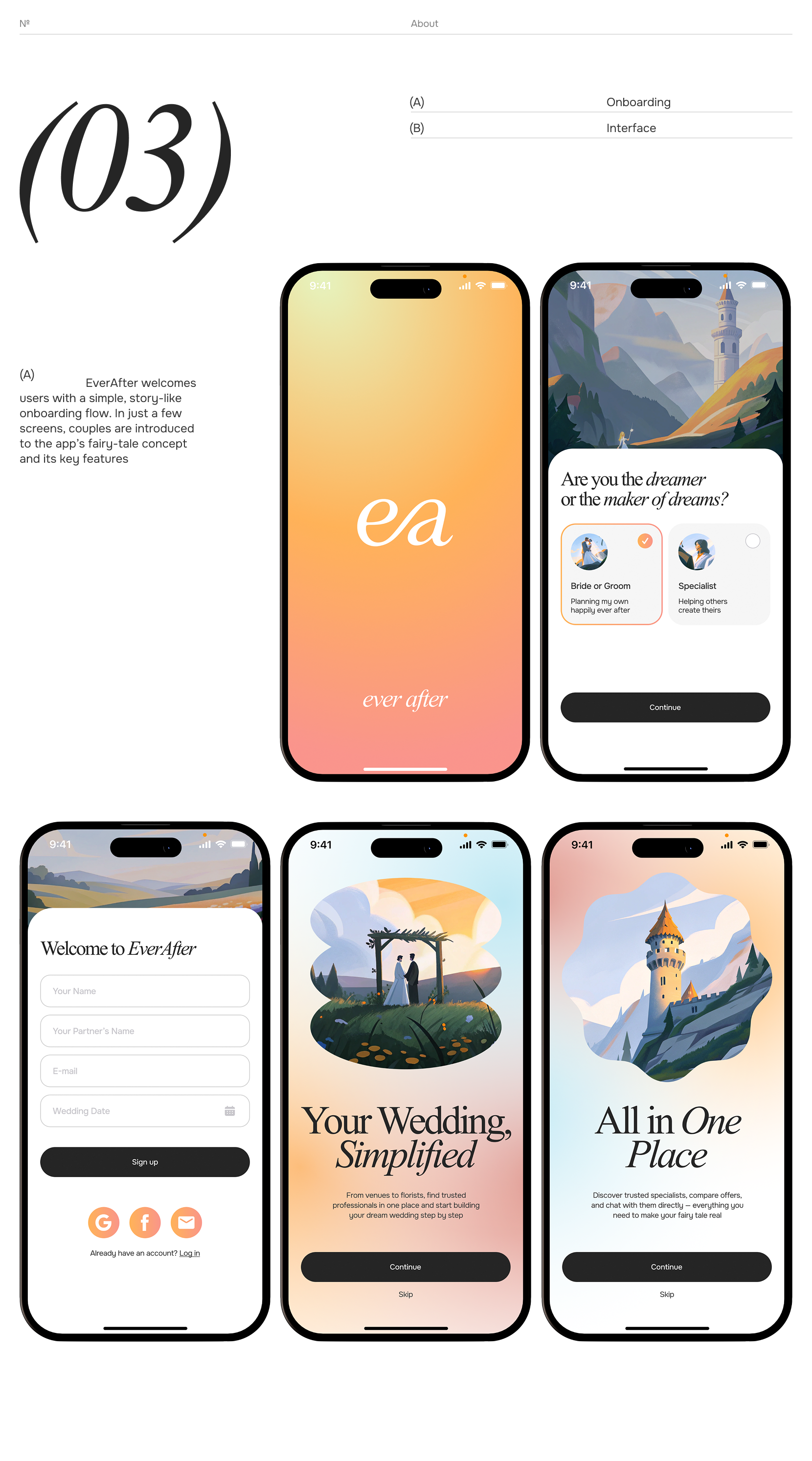 EverAfter | Мобильное приложение — Изображение №15 — Интерфейсы на Dprofile