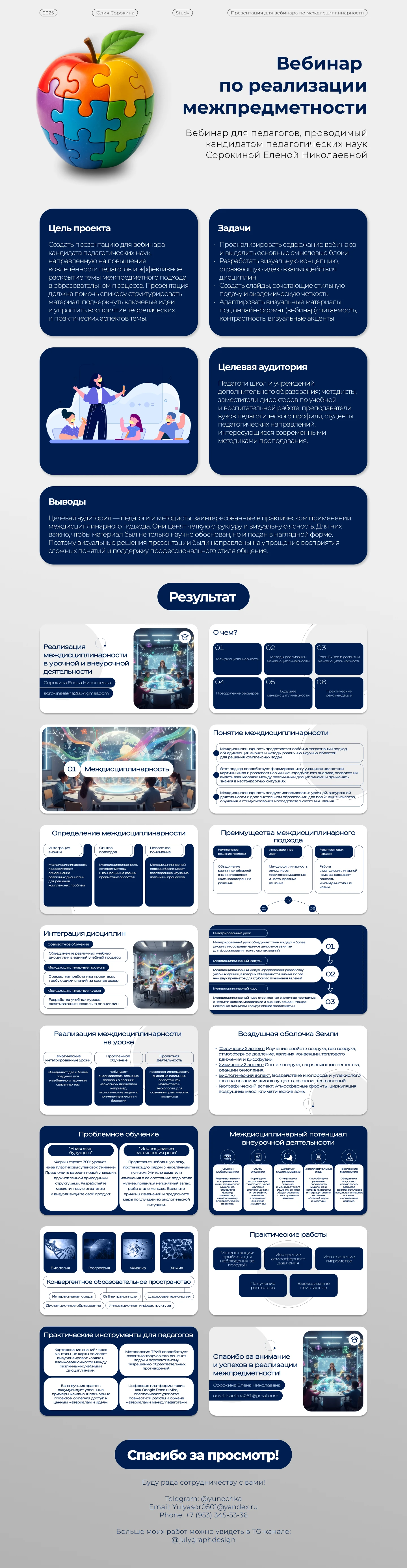 Дизайн презентации для вебинара по педагогике — Изображение №1 — Графика, Маркетинг на Dprofile