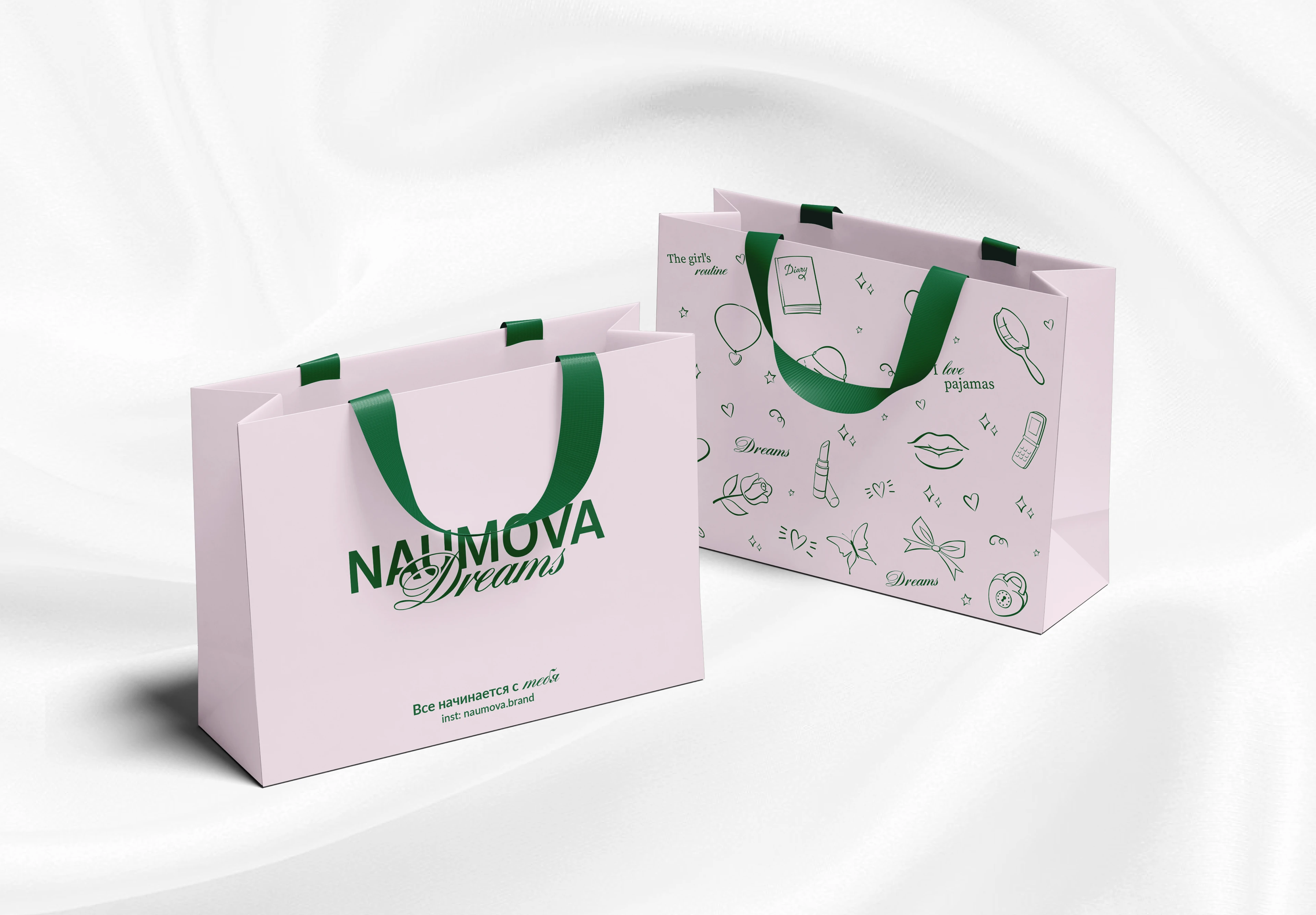 Фирменный стиль для бренда женской домашней одежды — Изображение №13 — Брендинг на Dprofile