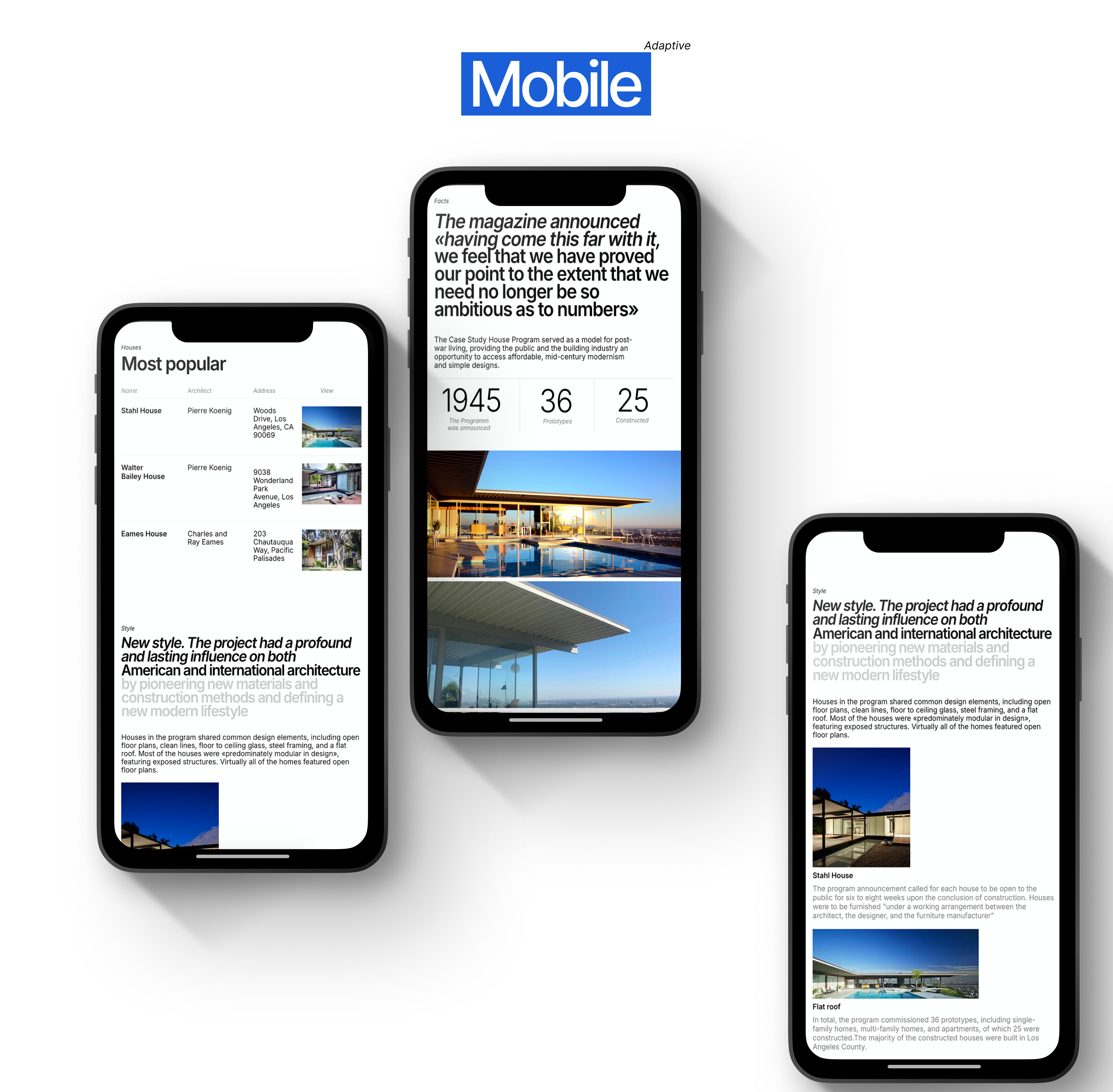 Case study houses — Изображение №12 — Интерфейсы на Dprofile
