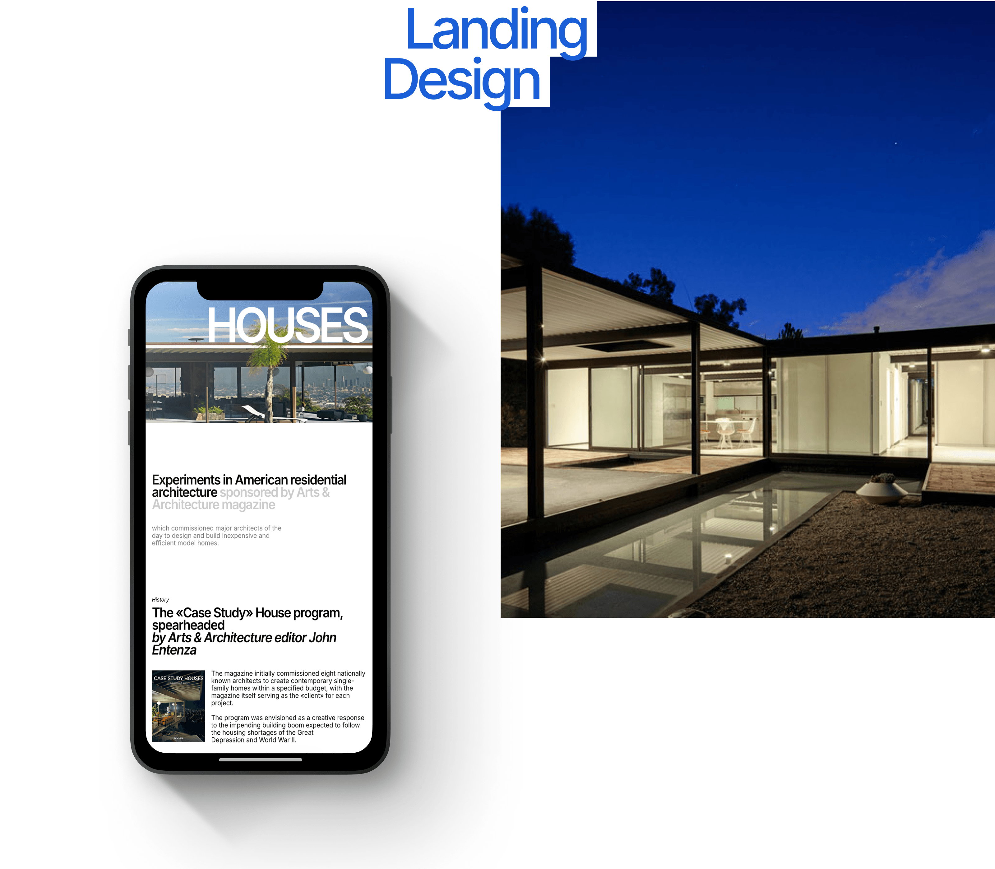 Case study houses — Изображение №8 — Интерфейсы на Dprofile