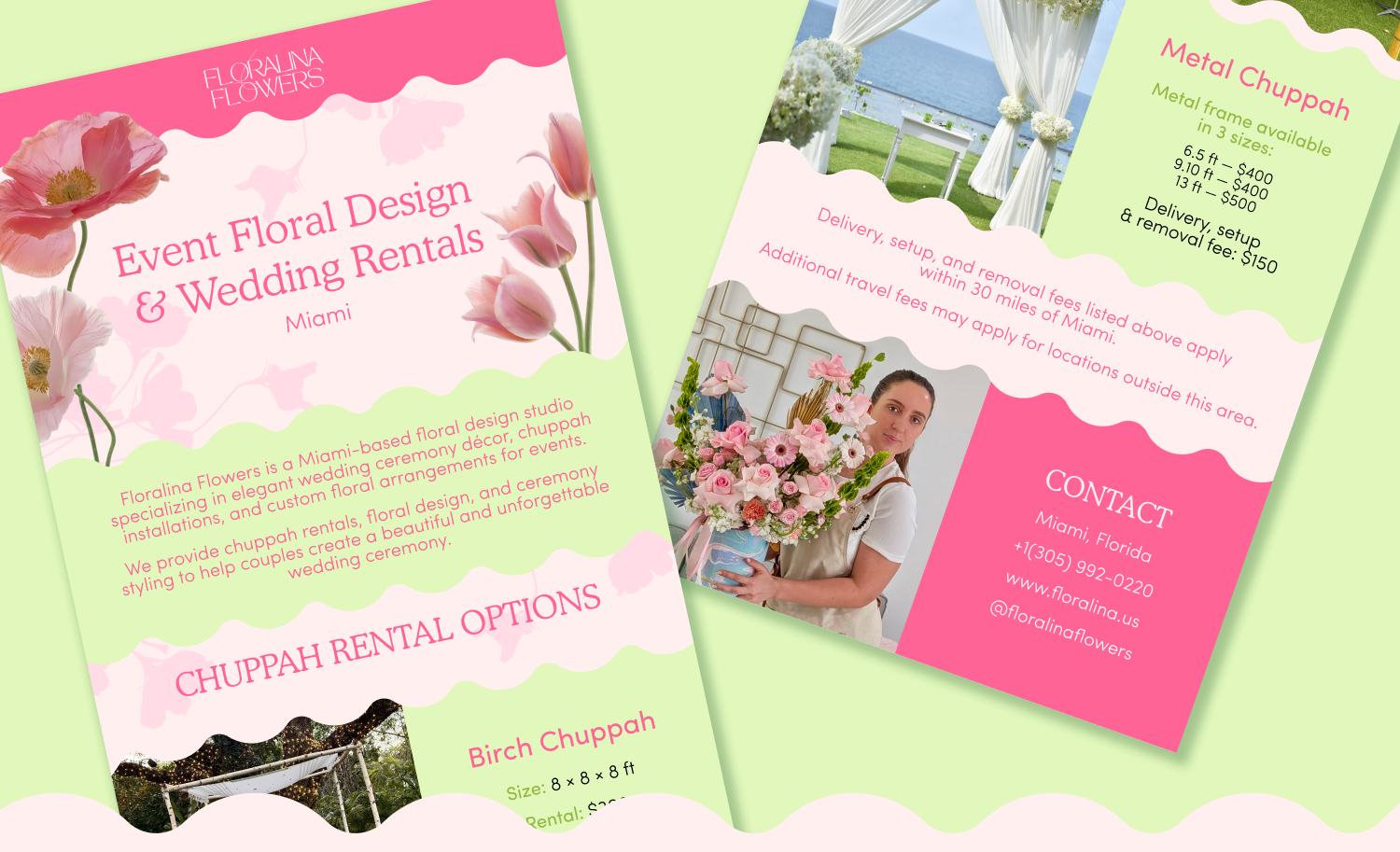 Floralina Flowers Branding — Изображение №3 — Брендинг, Графика на Dprofile