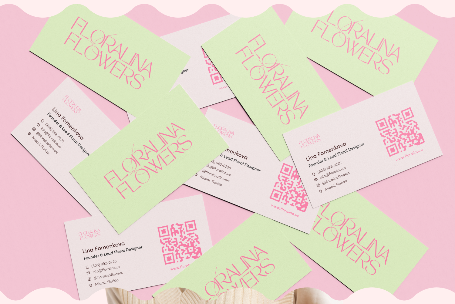 Floralina Flowers Branding — Изображение №5 — Брендинг, Графика на Dprofile