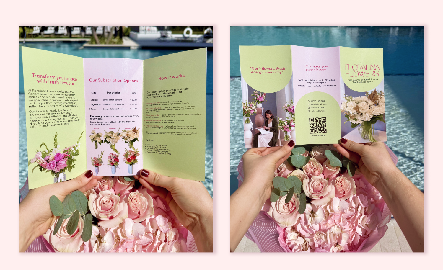 Floralina Flowers Branding — Изображение №4 — Брендинг, Графика на Dprofile