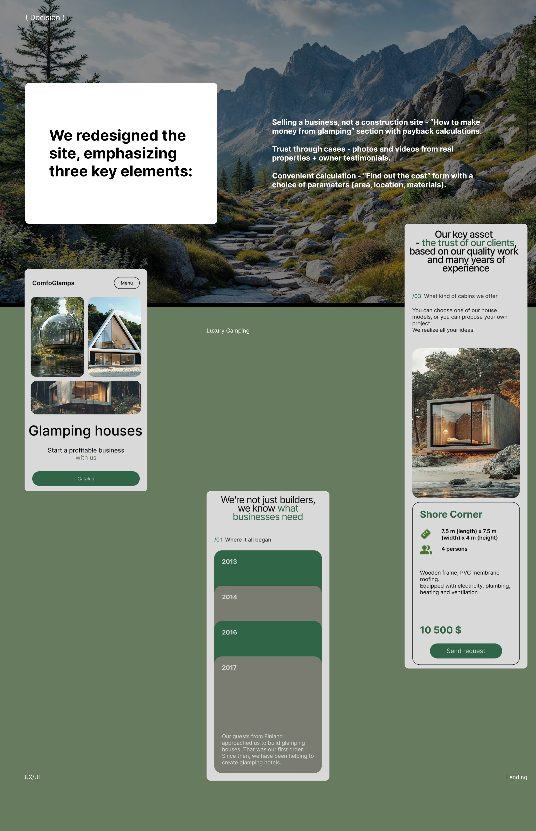 Glamping houses — Изображение №3 — Интерфейсы на Dprofile