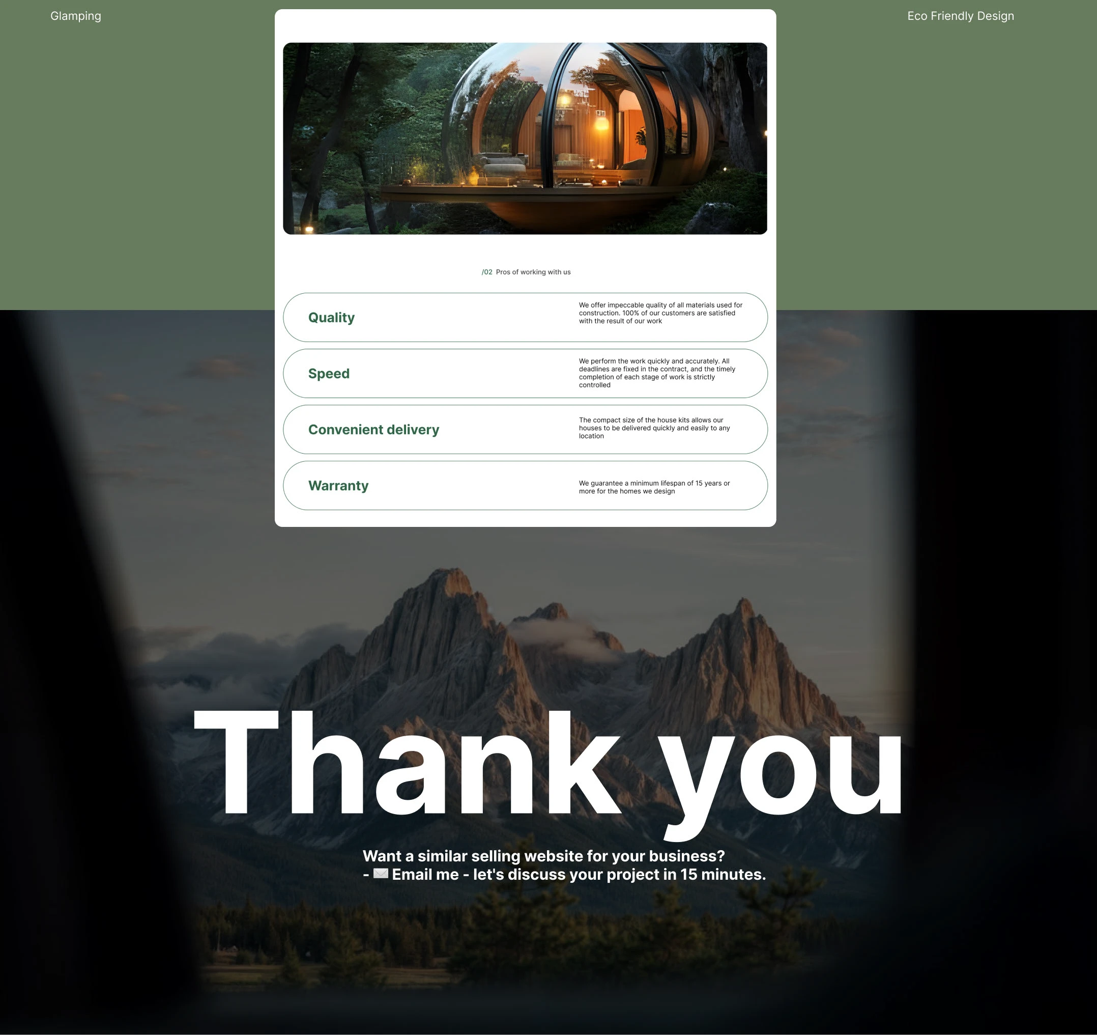 Glamping houses — Изображение №5 — Интерфейсы на Dprofile