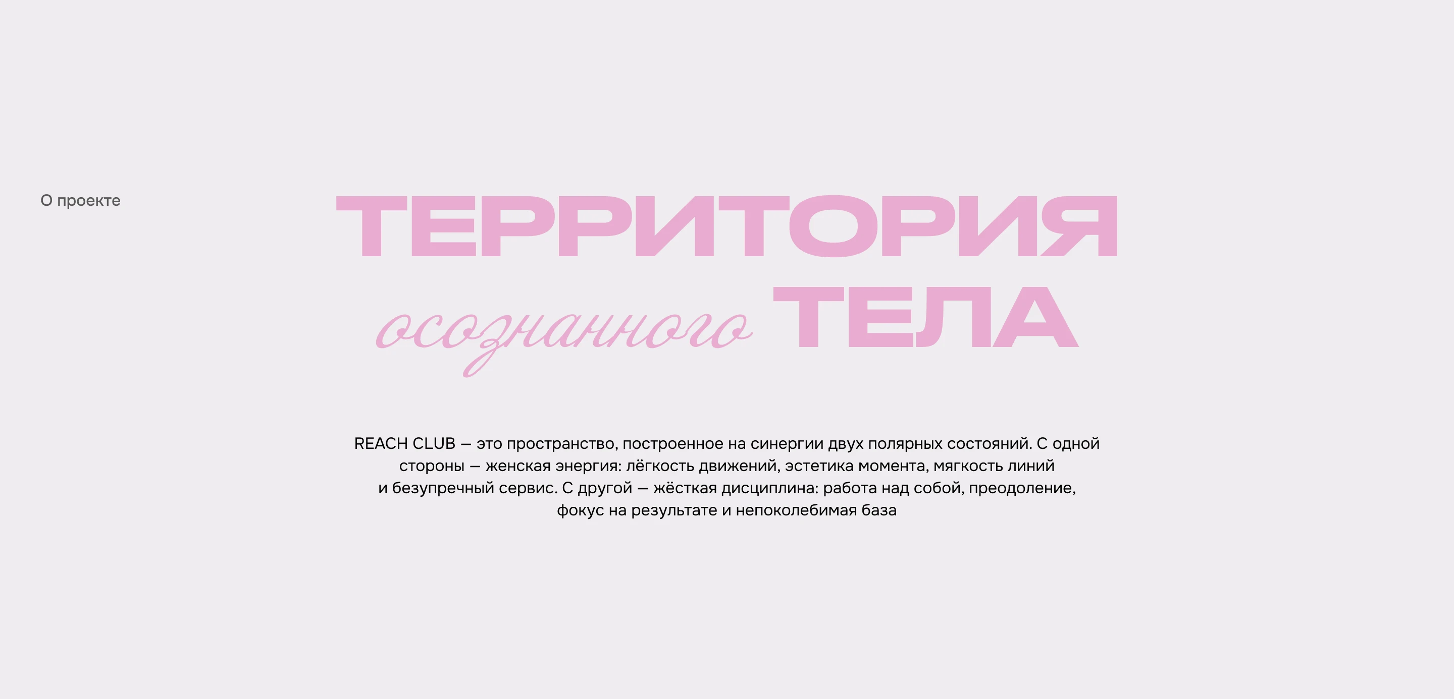 Фитнесс студия REACH CLUB — Изображение №2 — Интерфейсы на Dprofile