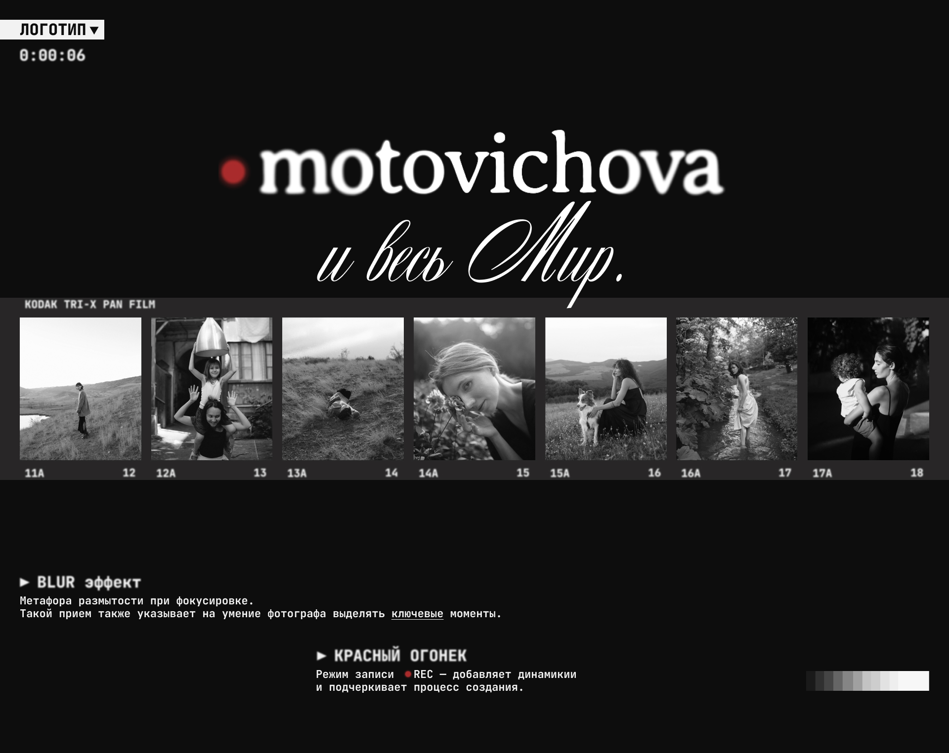 Сайт-портфолио для фотографа — Изображение №7 — Интерфейсы, Брендинг на Dprofile