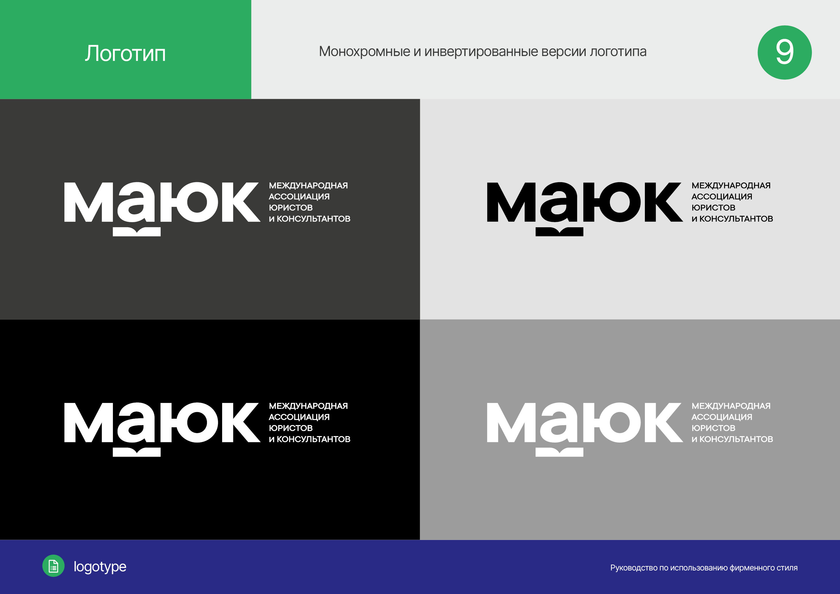 Логобук ассоциации МАЮК — Изображение №11 — Брендинг на Dprofile