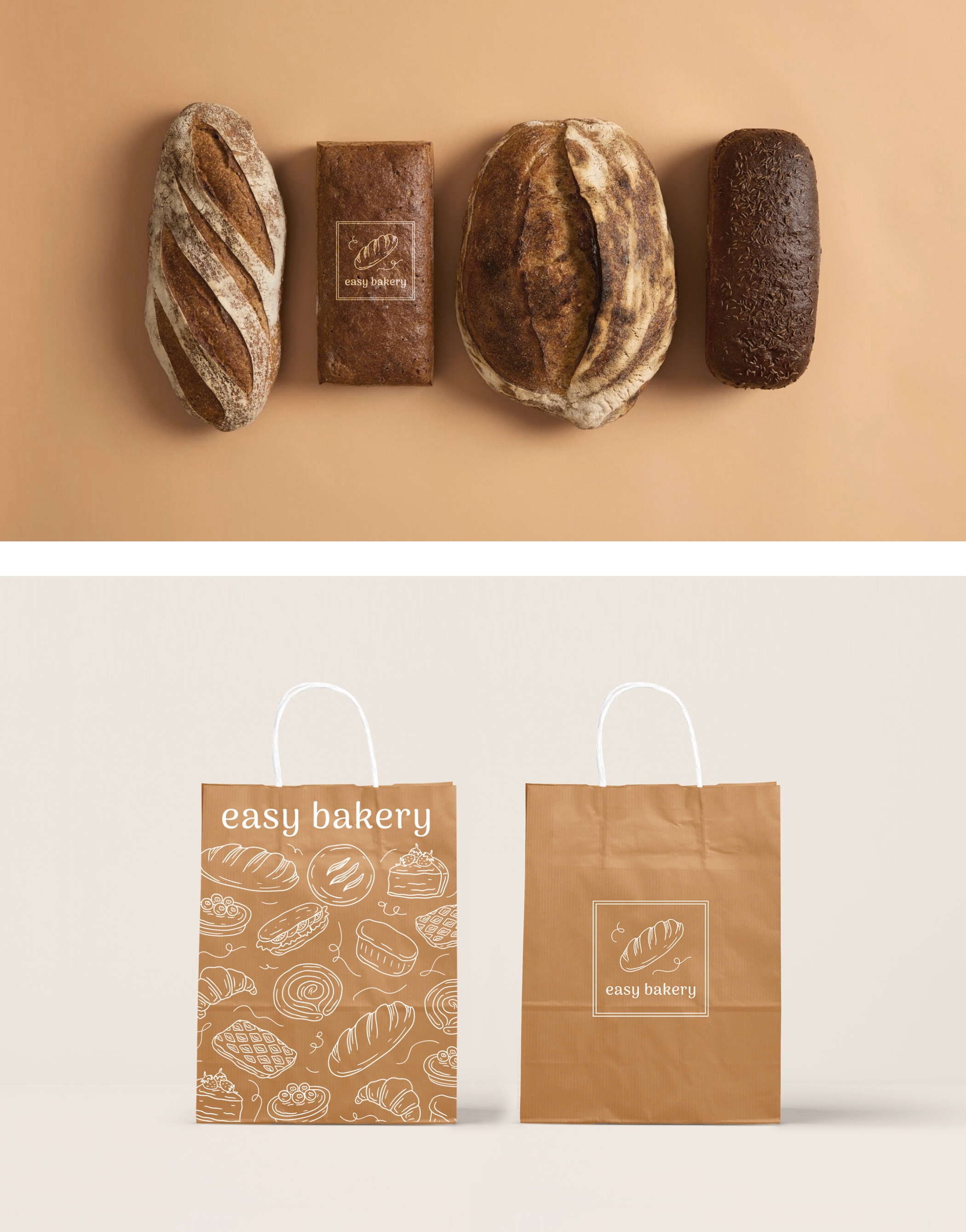 Логотип и фирменный стиль - Easy bakery — Изображение №2 — Брендинг, Графика на Dprofile