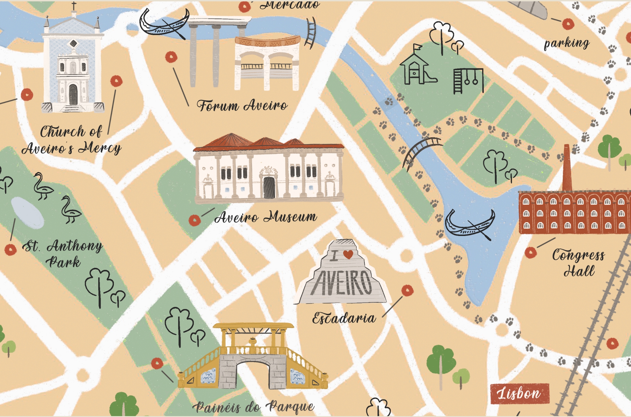 Иллюстрация туристической карты отеля Iconik — Изображение №5 — Иллюстрация, Графика на Dprofile