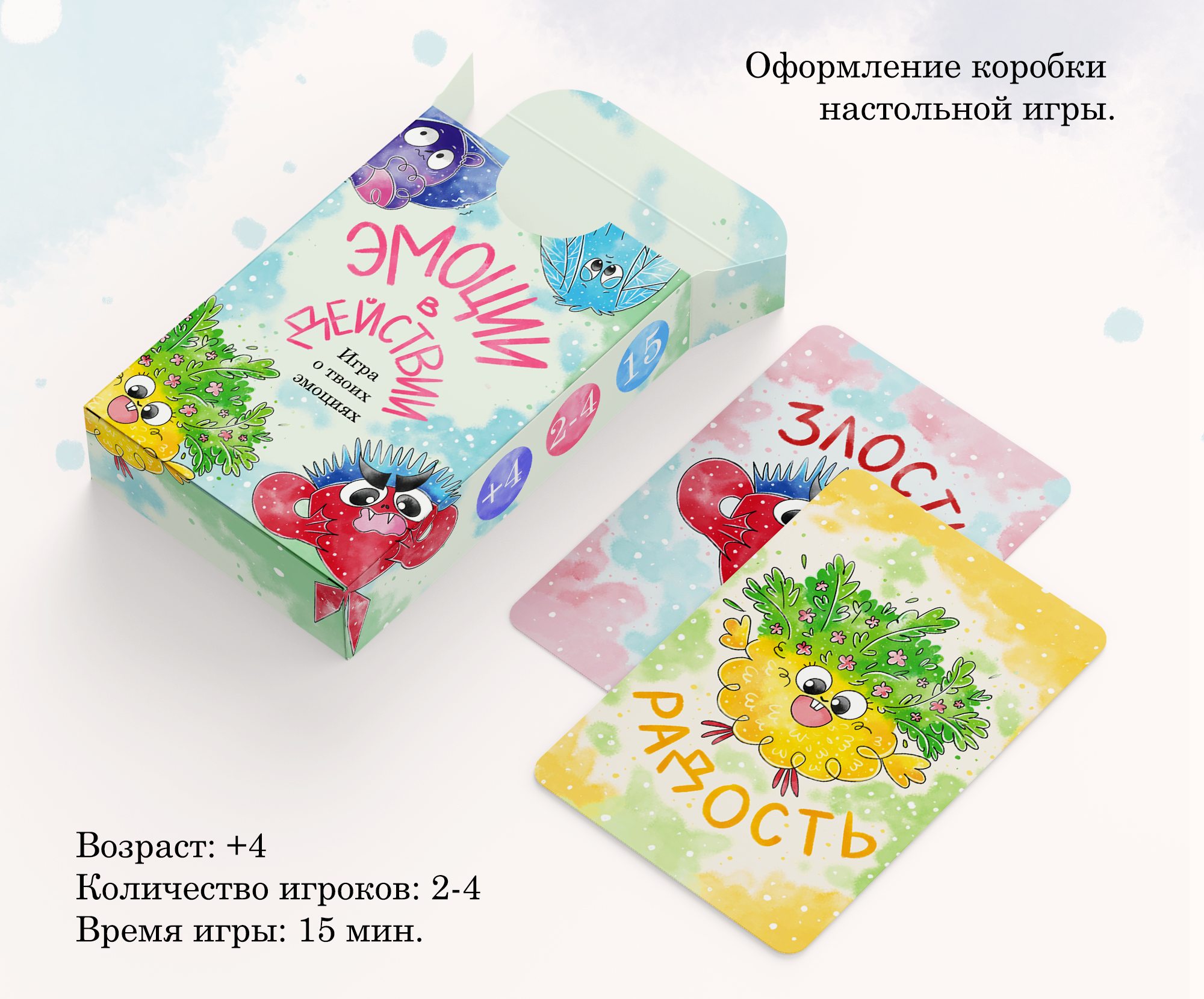 Настольная игра "Эмоции в действии" — Изображение №9 — Иллюстрация, Графика на Dprofile