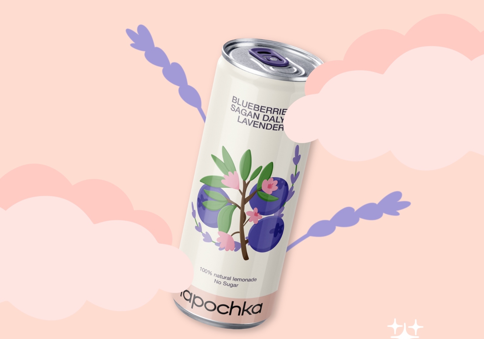 Lapochka × Endy - концепт упаковки лимонада — Изображение №4 — Брендинг, Иллюстрация на Dprofile