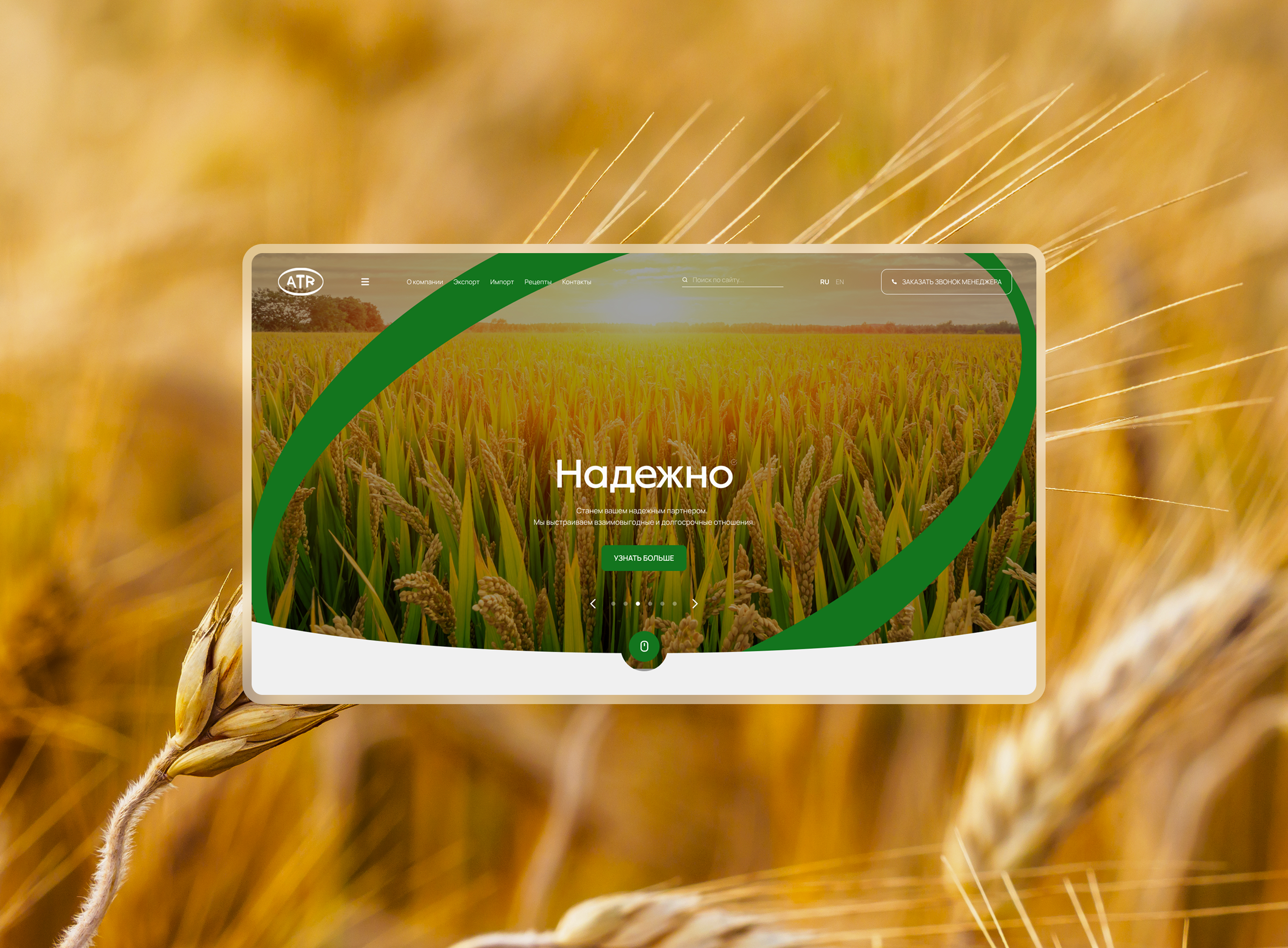 Корпоративный сайт для ATR / Website — Изображение №2 — Интерфейсы на Dprofile