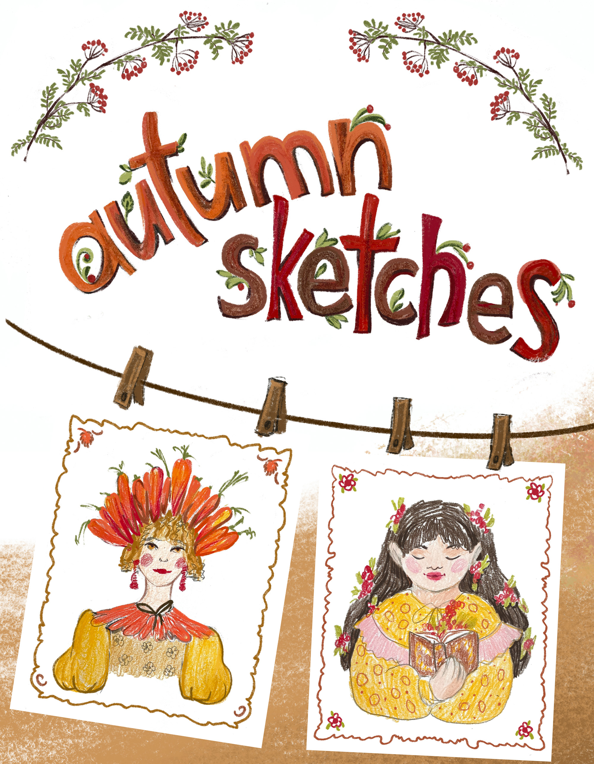 Осенние наброски — Изображение №1 — Брендинг, Иллюстрация на Dprofile