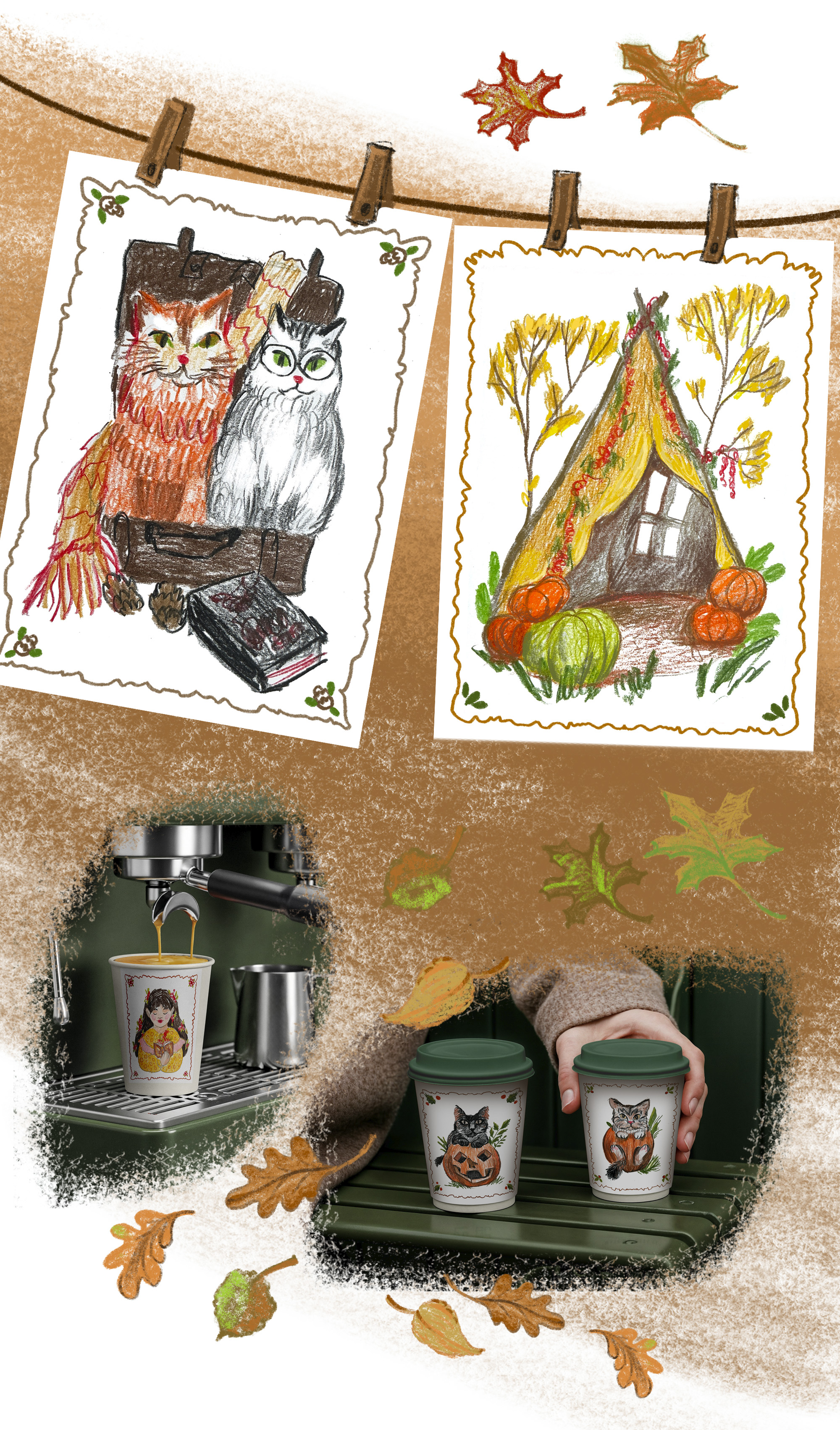 Осенние наброски — Изображение №4 — Брендинг, Иллюстрация на Dprofile