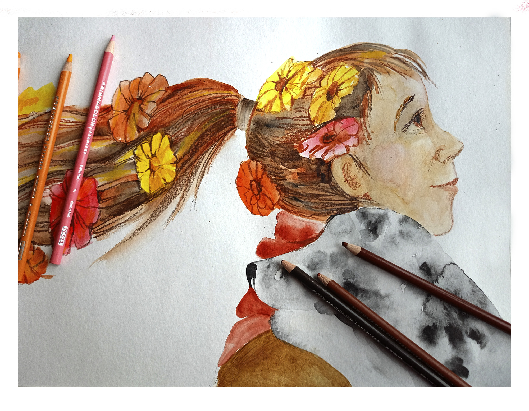 Обложки для книг "И будутцветы" и "Жили у бабыТоси" — Изображение №3 — Иллюстрация на Dprofile