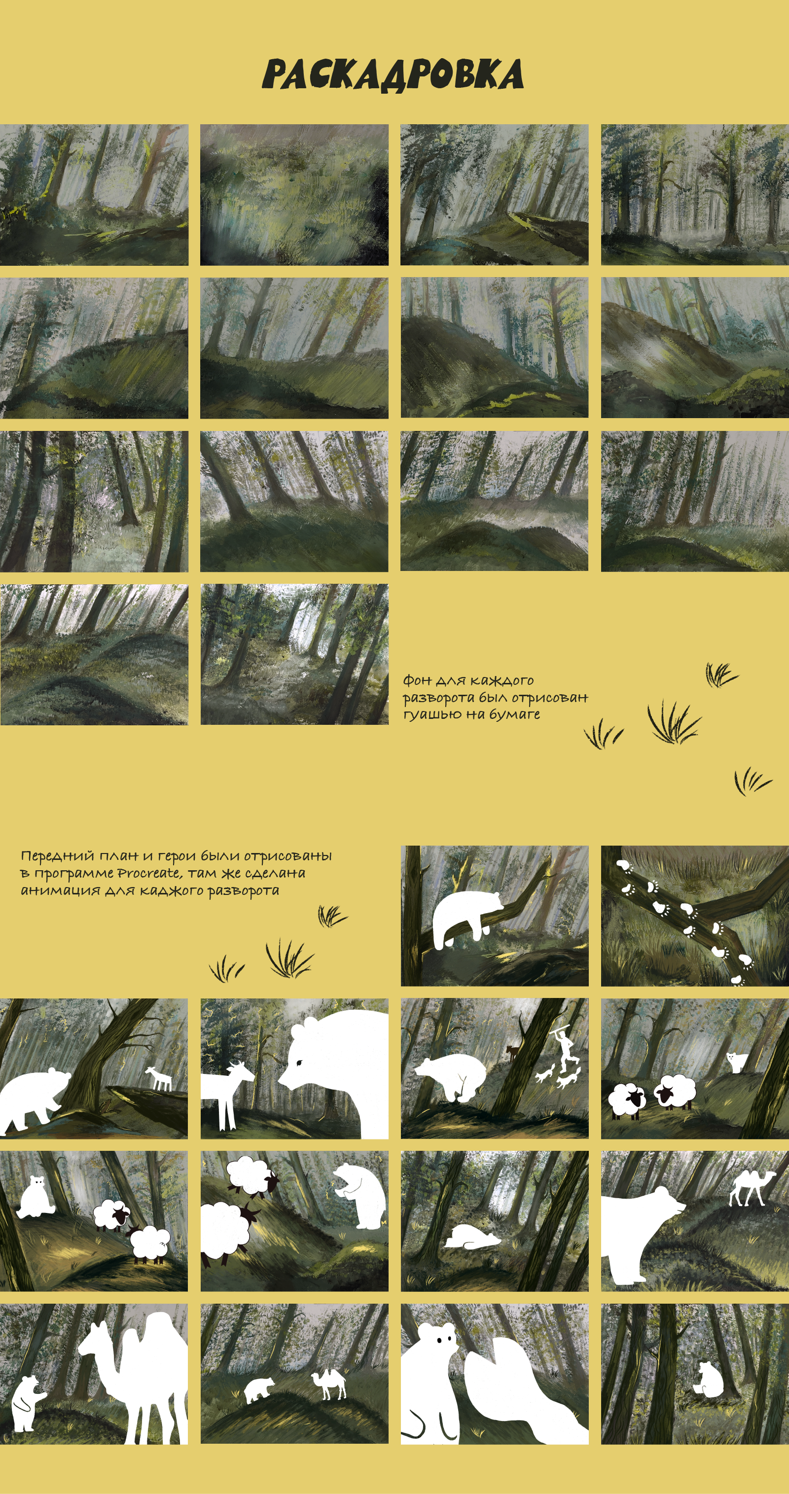 Дизайн мультимедийного издания для сказки «Глупый медведь» — Изображение №2 — Иллюстрация, Графика на Dprofile