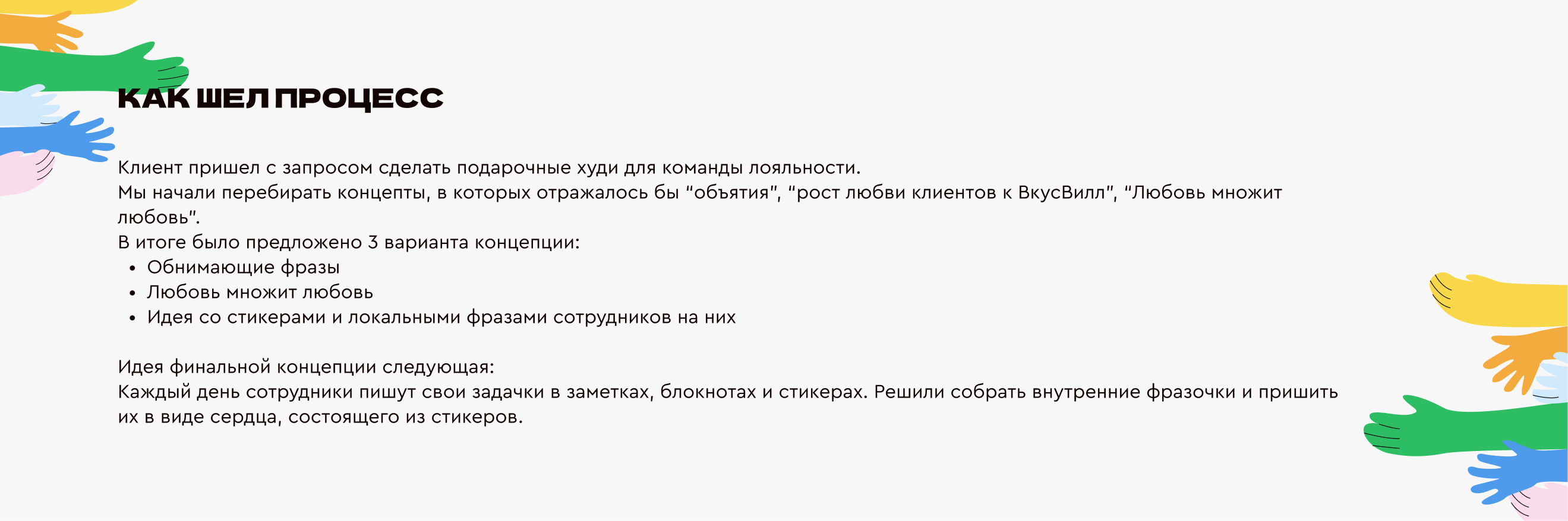Дизайн худи с тканевыми стикерами на спине для ВкусВилл — Изображение №4 — Брендинг на Dprofile