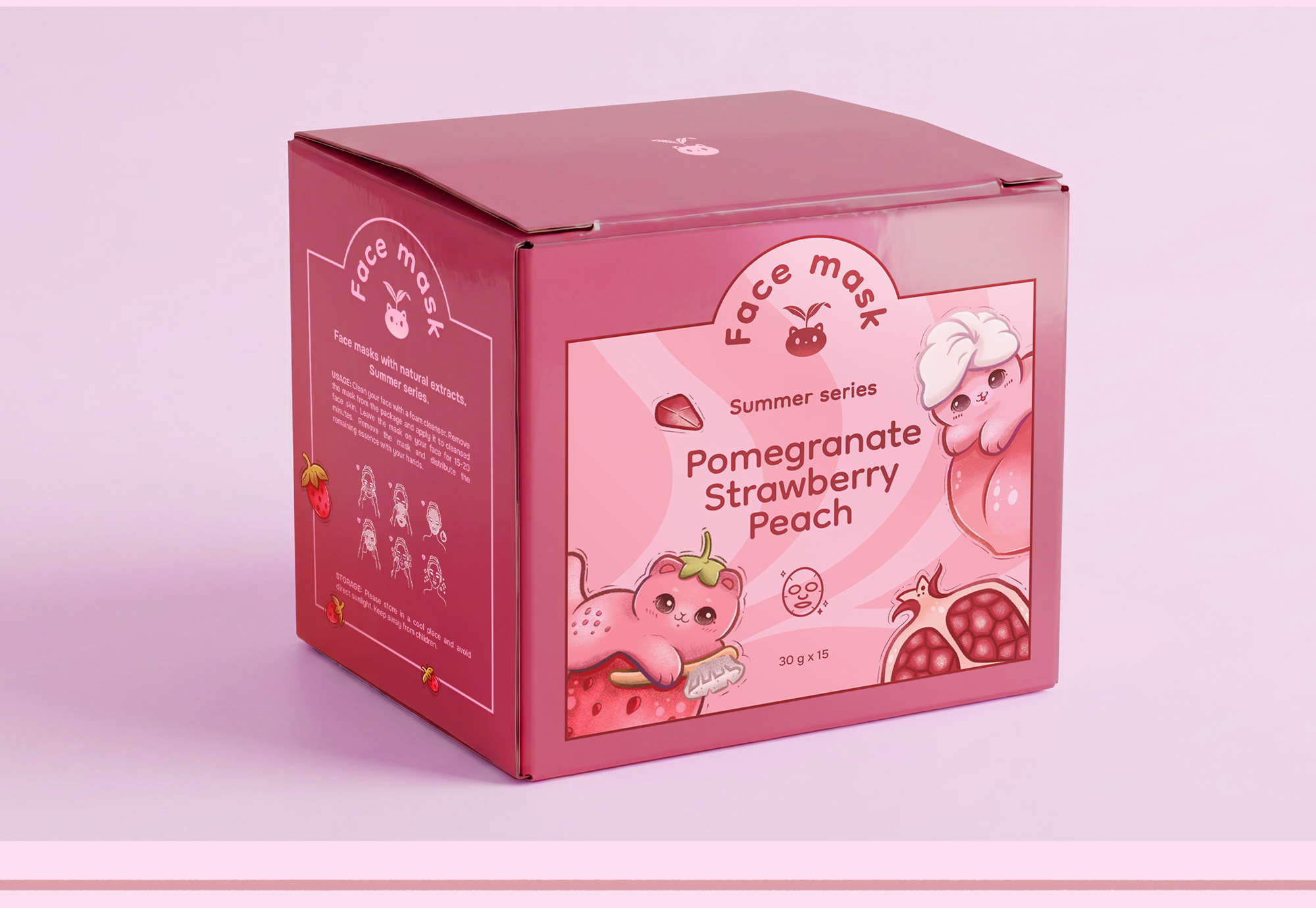 Маски для лица | Иллюстрации и дизайн упаковки — Изображение №7 — Иллюстрация, Промдизайн на Dprofile