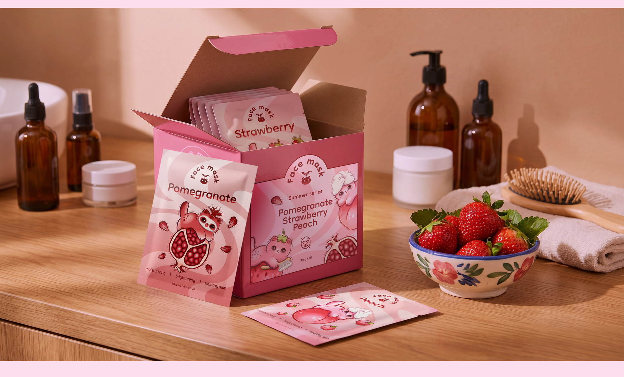 Маски для лица | Иллюстрации и дизайн упаковки — Изображение №8 — Иллюстрация, Промдизайн на Dprofile