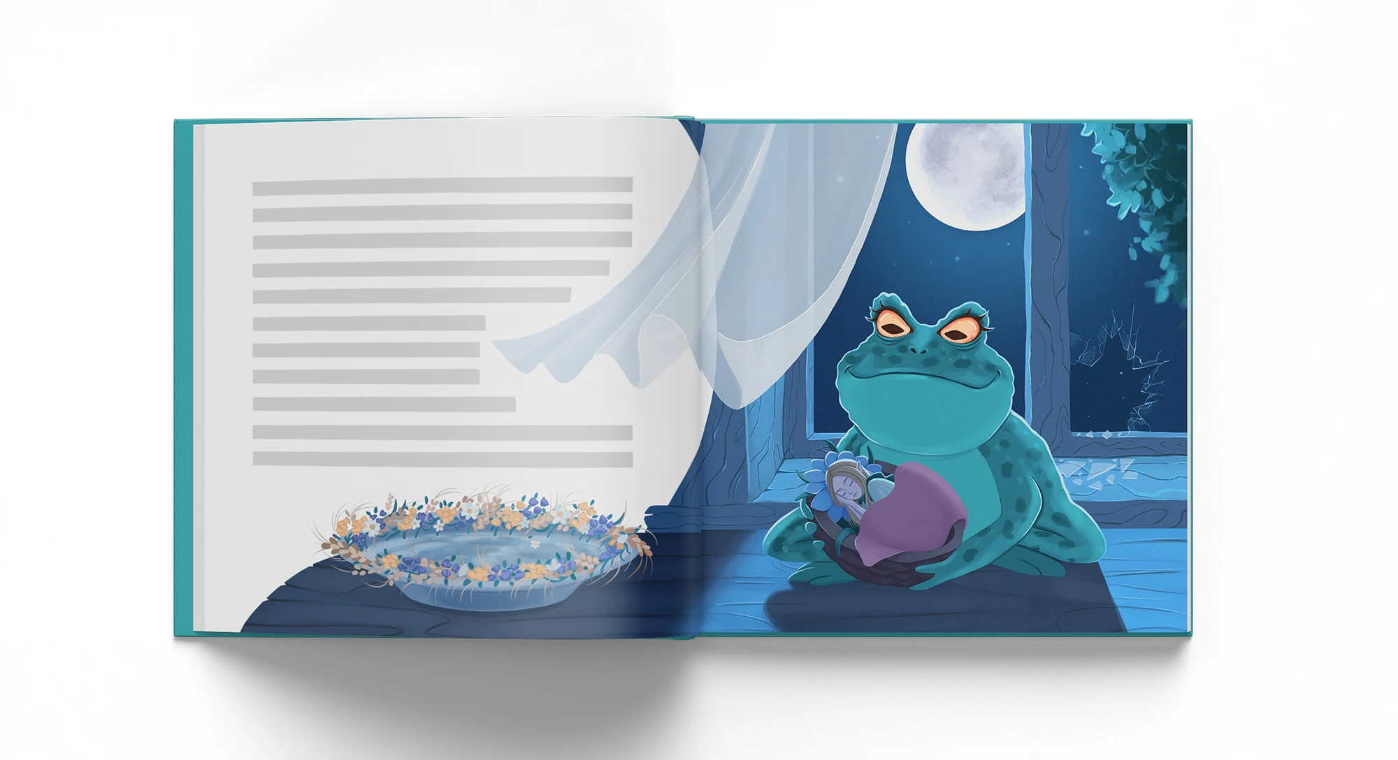 Книжные иллюстрации для сказки "Дюймовочка" — Изображение №4 — Иллюстрация, Графика на Dprofile