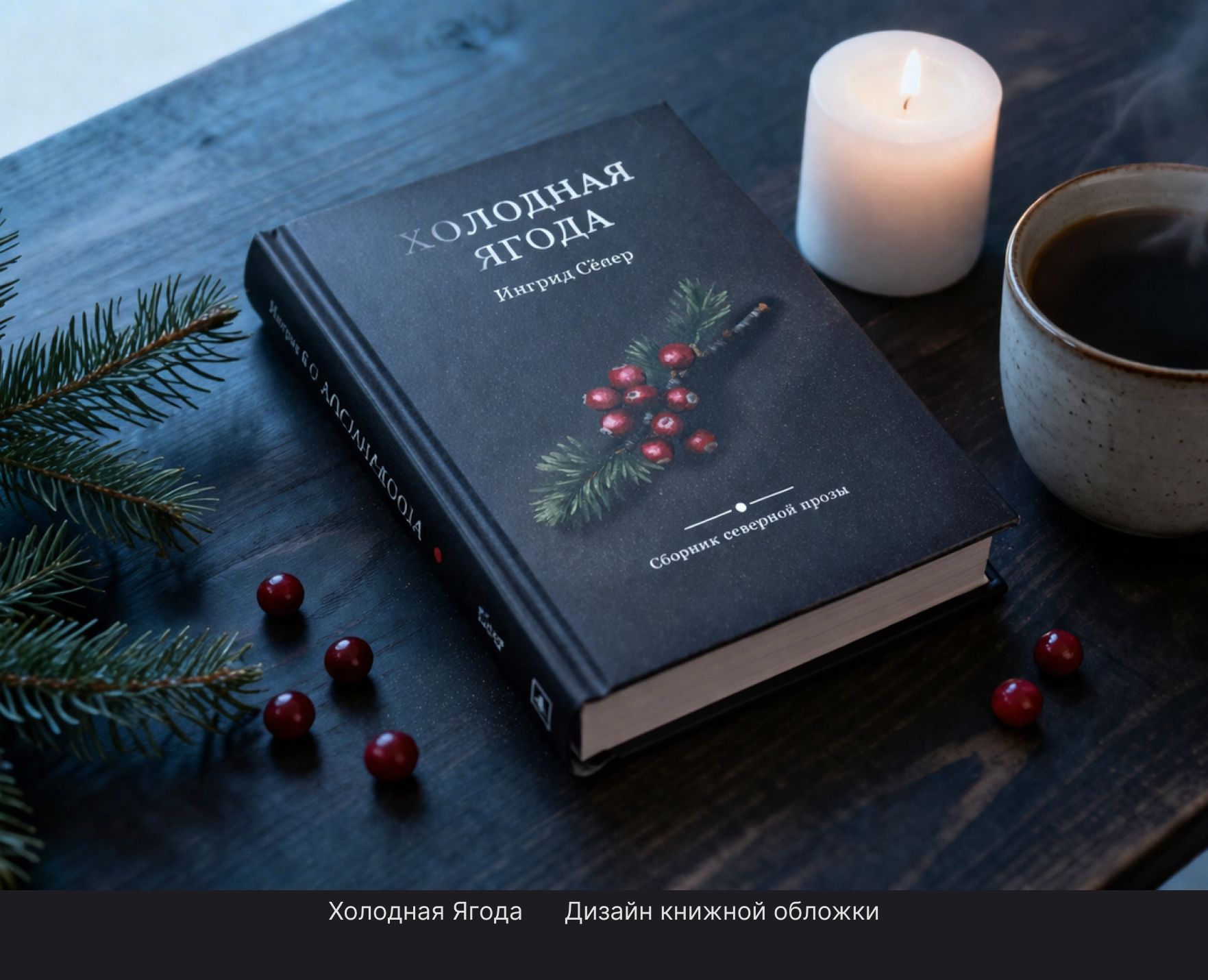 Книжная обложка "Холодная Ягода" — Брендинг, Иллюстрация на Dprofile