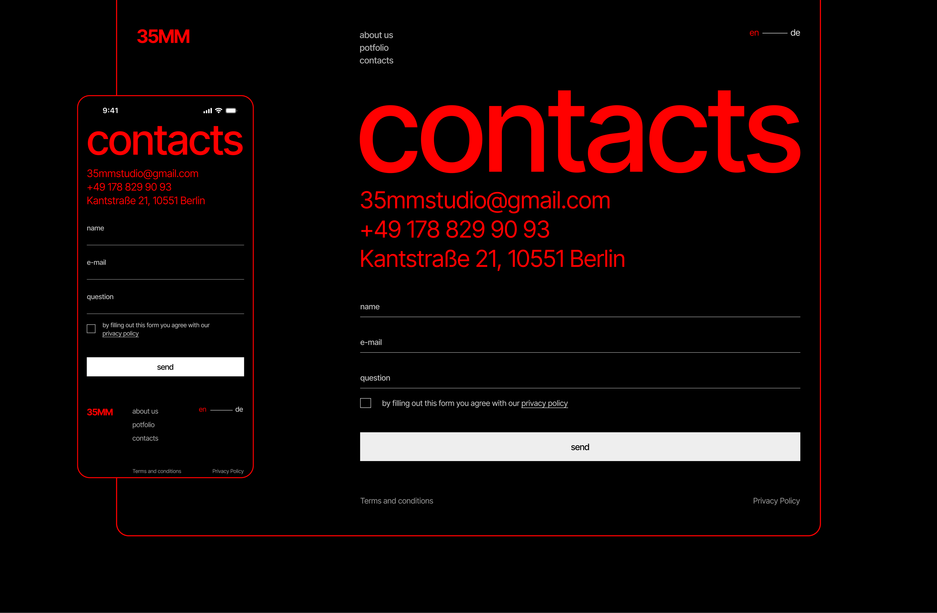 Landing page /  35MM Photography School — Изображение №5 — Интерфейсы на Dprofile