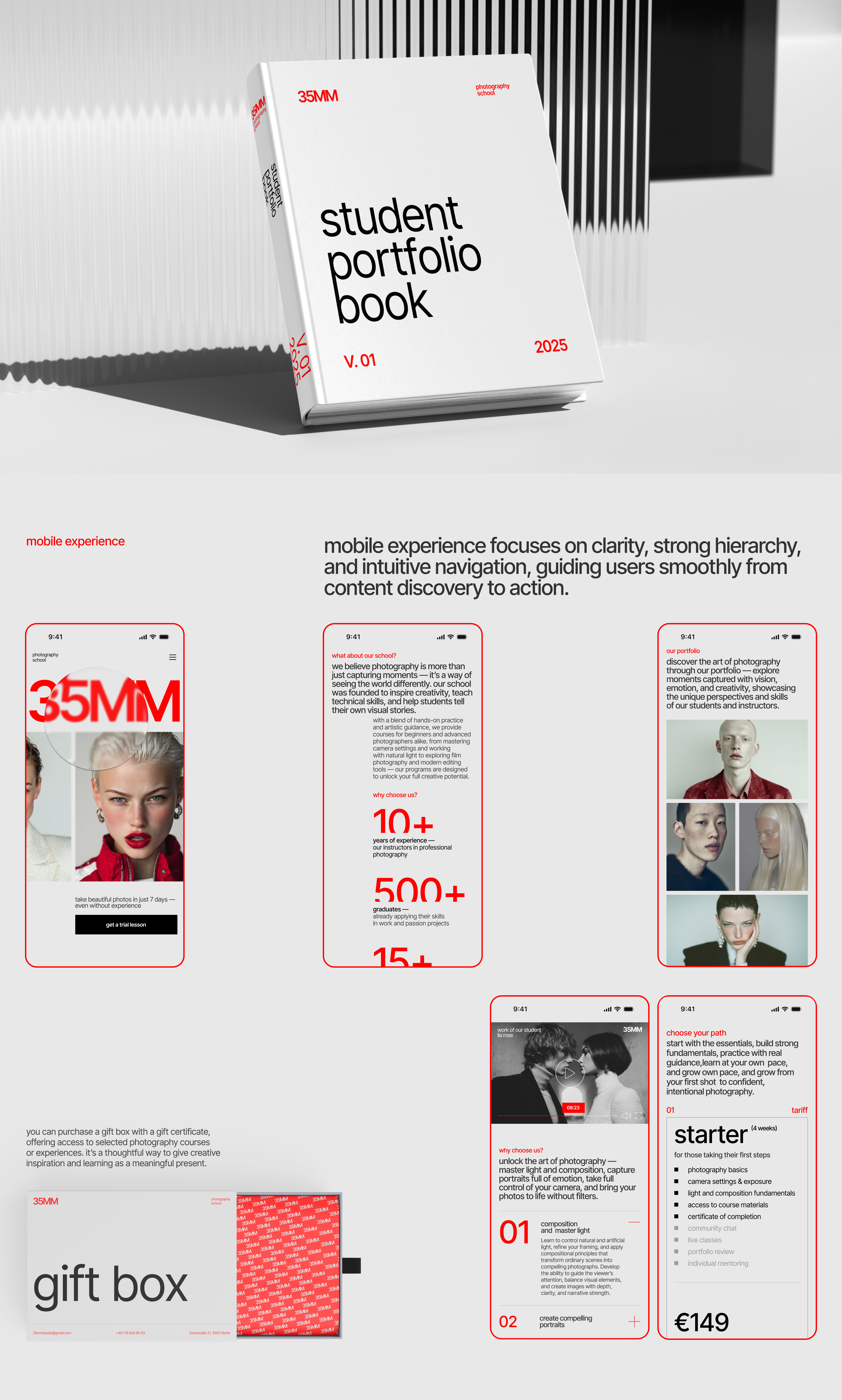 Landing page /  35MM Photography School — Изображение №6 — Интерфейсы на Dprofile