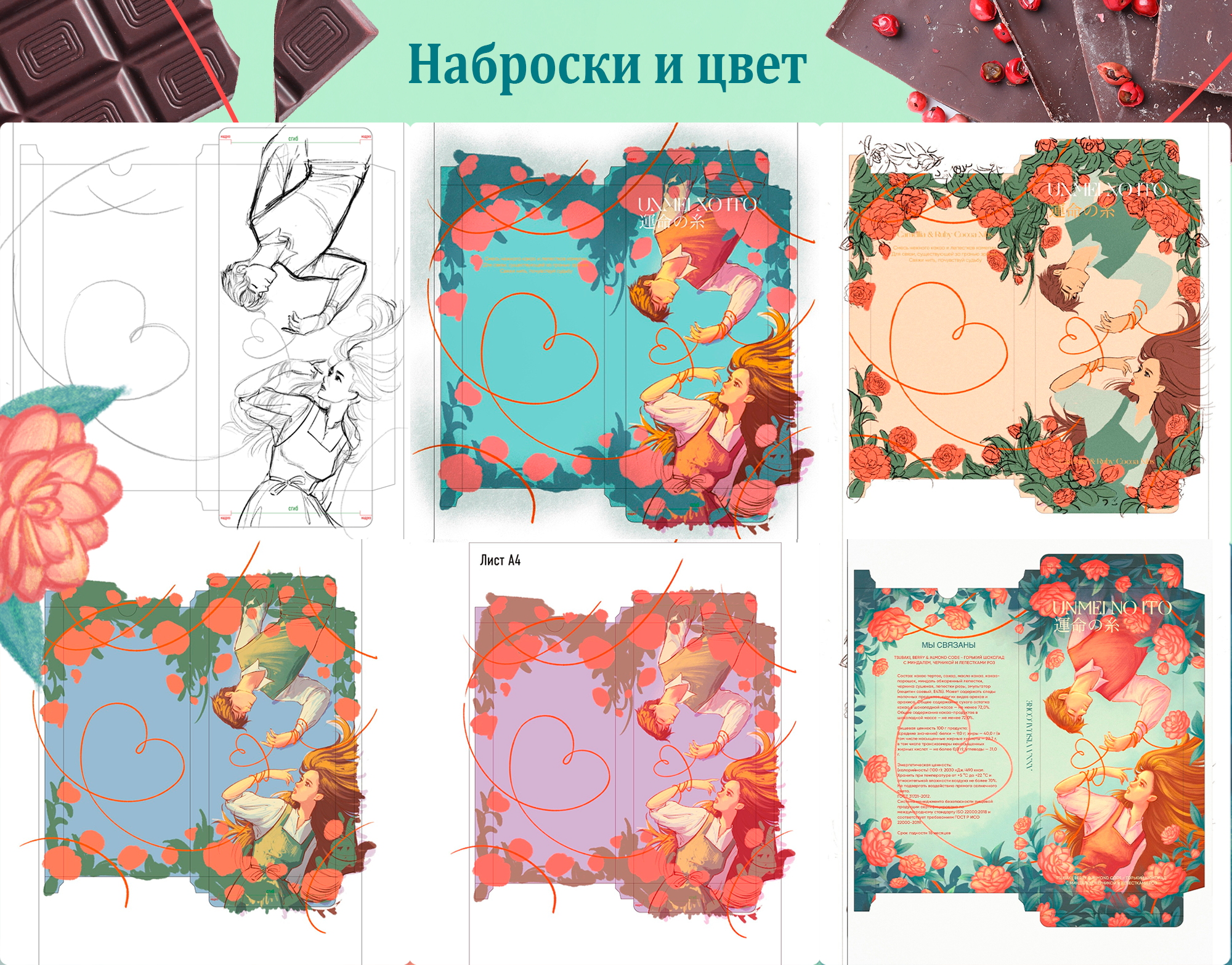 Дизайн для упаковки шоколада | День святого Валентина — Изображение №4 — Брендинг, Иллюстрация на Dprofile