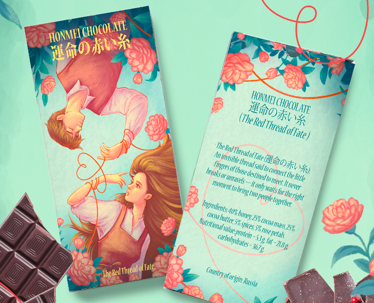 Дизайн для упаковки шоколада | День святого Валентина на Dprofile
