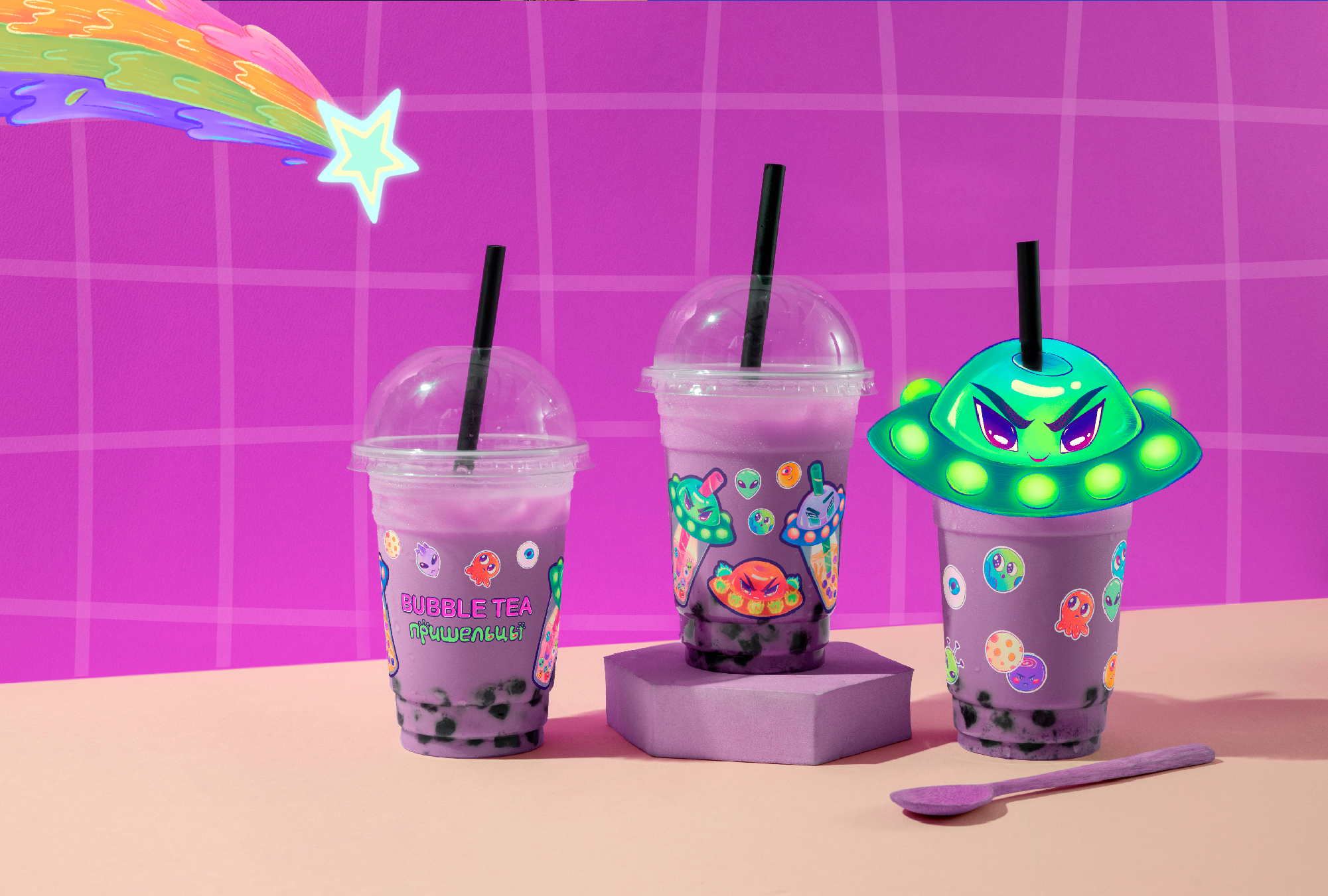 BUBBLE TEA «Пришельцы»: Дизайн Персонажей — Изображение №4 — Брендинг, Иллюстрация на Dprofile