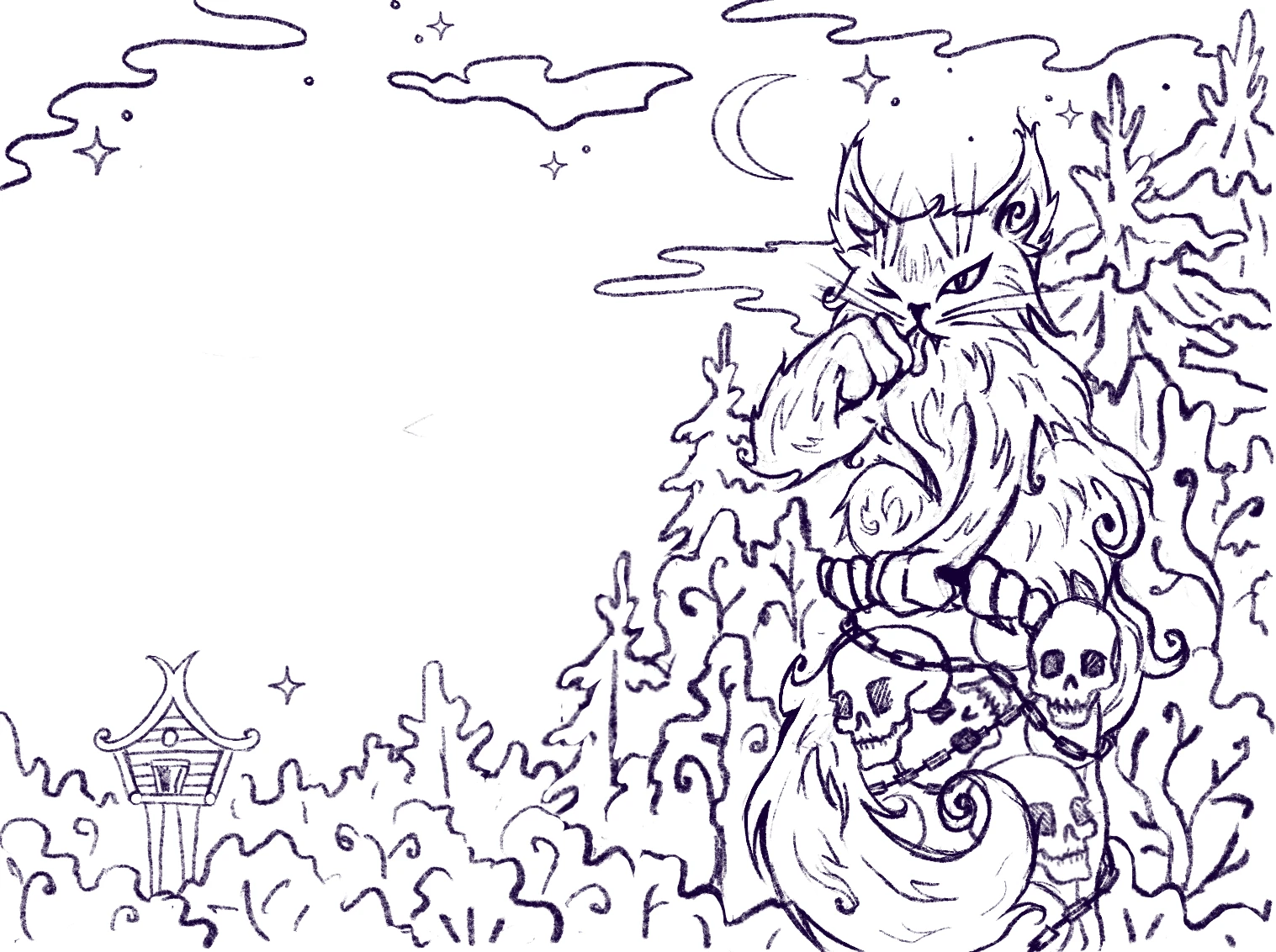 Иллюстрации для книги «Мифические существа русских сказок» — Изображение №11 — Иллюстрация, Графика на Dprofile