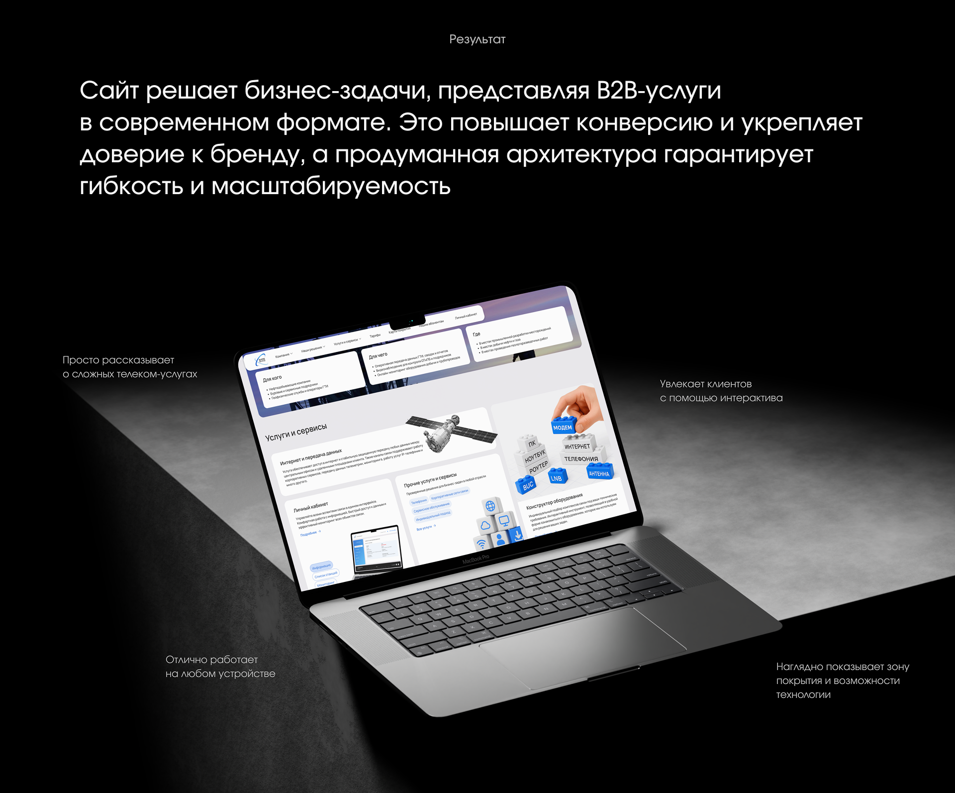 Сайт для оператора спутниковой связи — Изображение №8 — Интерфейсы на Dprofile