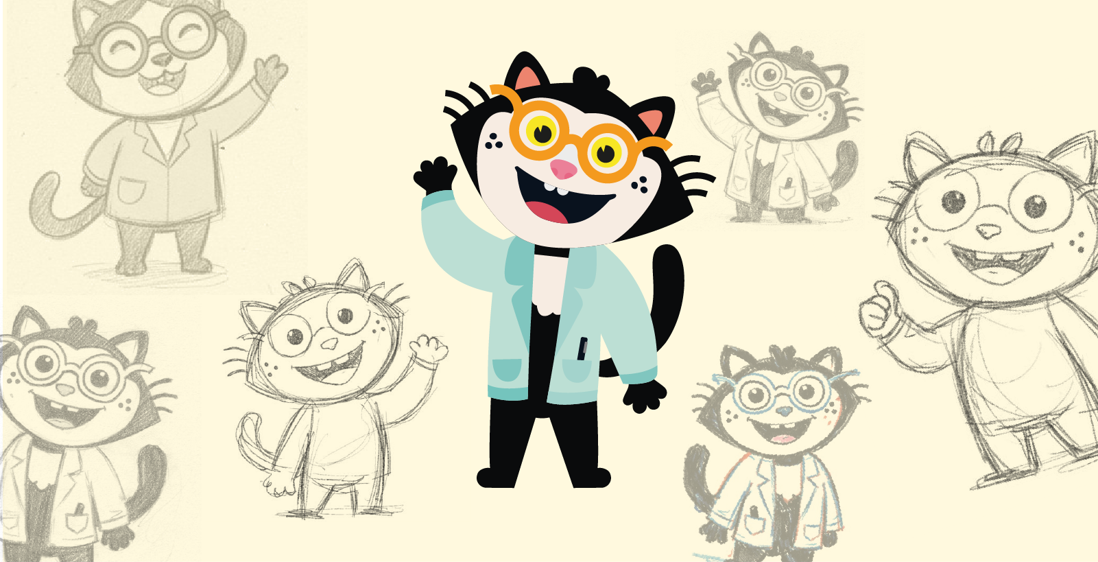 Дизайн серии упаковок  для научных опытов  «Кот-учёный» — Изображение №5 — Брендинг, Иллюстрация на Dprofile