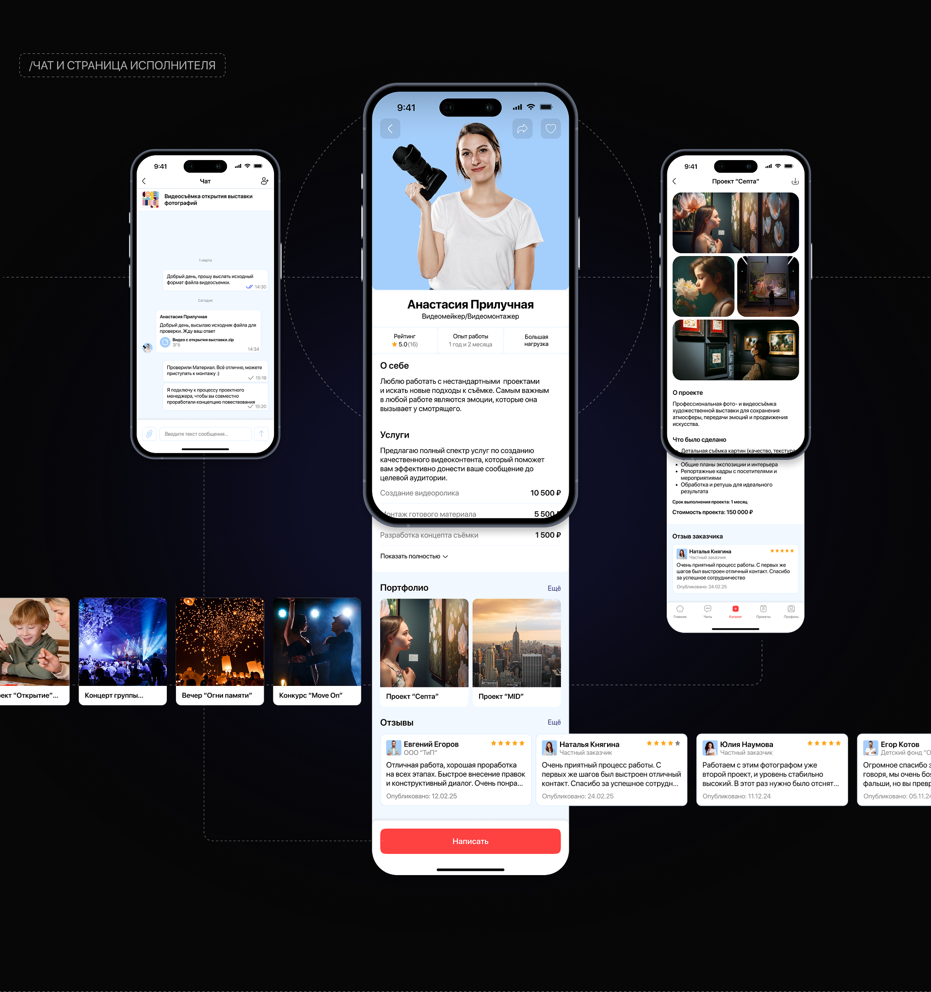 YOUR CREATIVE TEAM | Мобильное приложение — Изображение №13 — Интерфейсы на Dprofile
