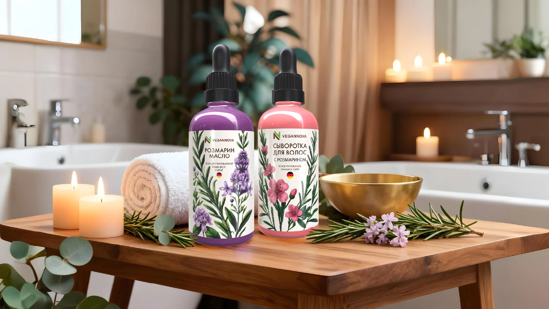 Разработка этикетки для масла и сыворотки с розмарином — Изображение №4 — Интерфейсы, Брендинг на Dprofile