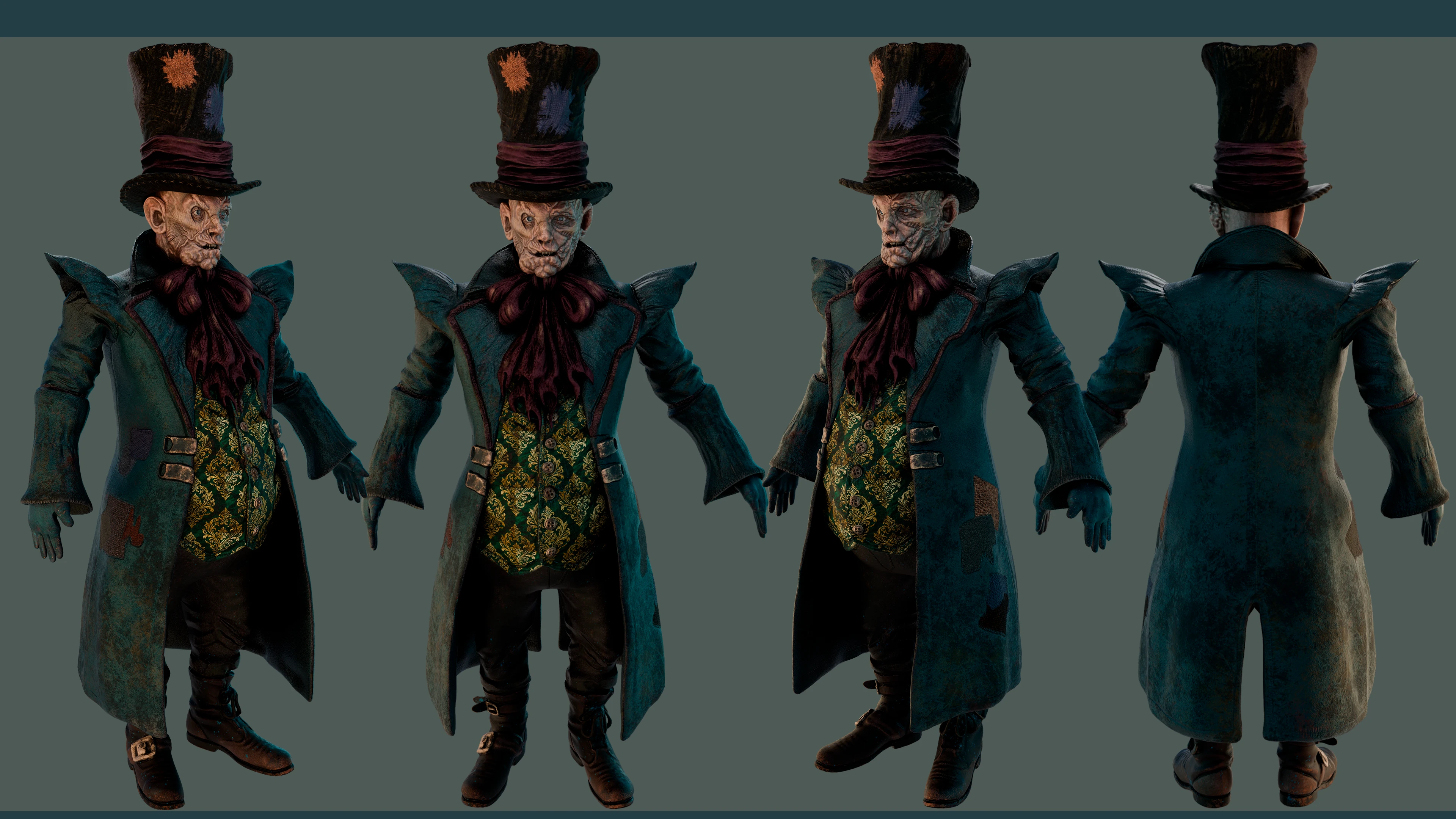The Mad Hatter and others |  "Mirror of Dead Rose" — Изображение №2 — Иллюстрация, 3D на Dprofile