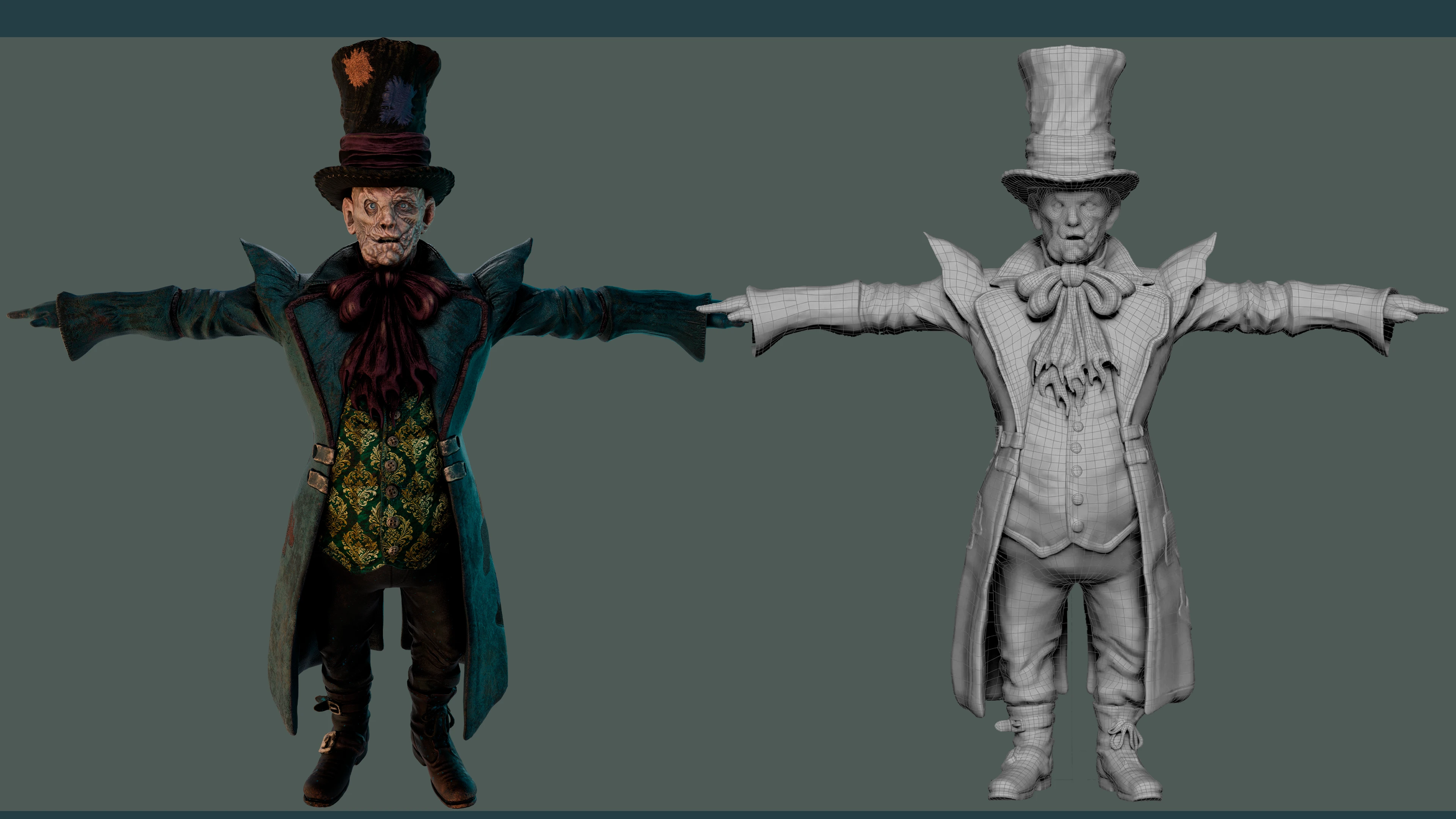 The Mad Hatter and others |  "Mirror of Dead Rose" — Изображение №10 — Иллюстрация, 3D на Dprofile