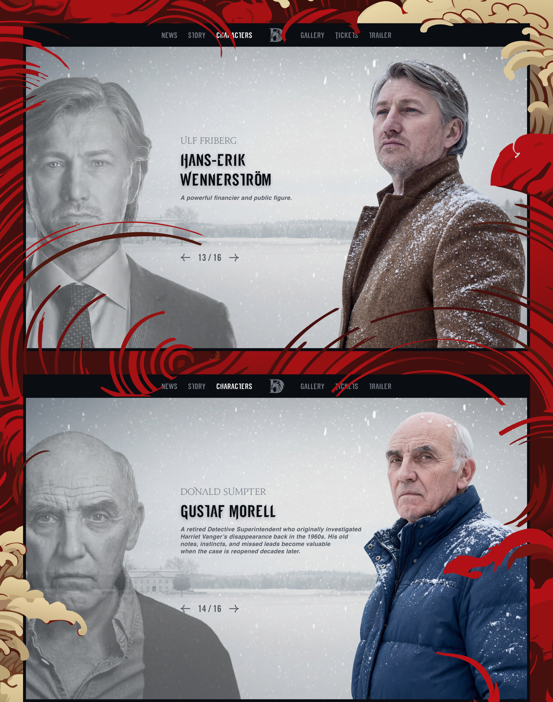 The Girl with the Dragon Tattoo — Изображение №9 — Интерфейсы, Анимация на Dprofile