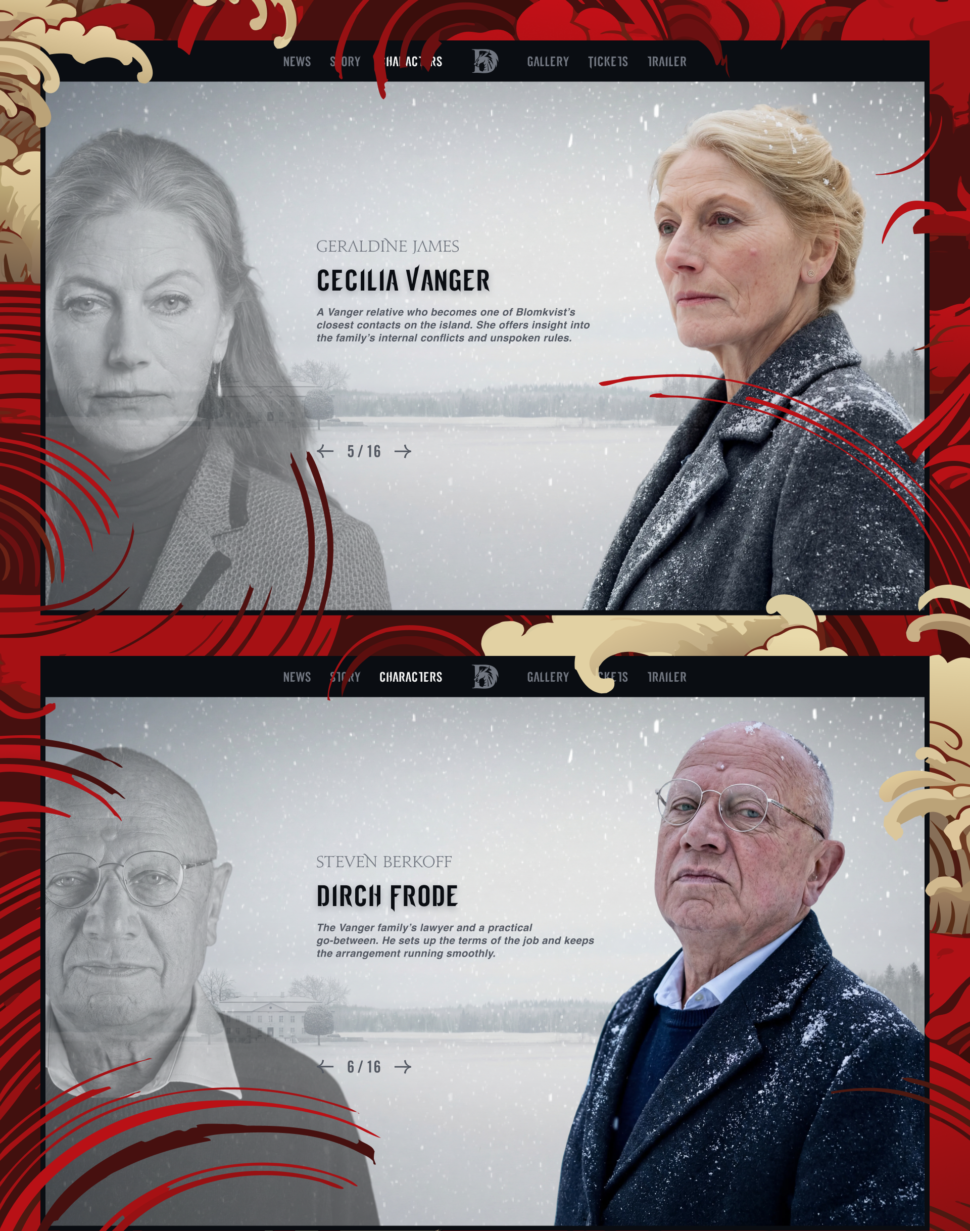 The Girl with the Dragon Tattoo — Изображение №4 — Интерфейсы, Анимация на Dprofile