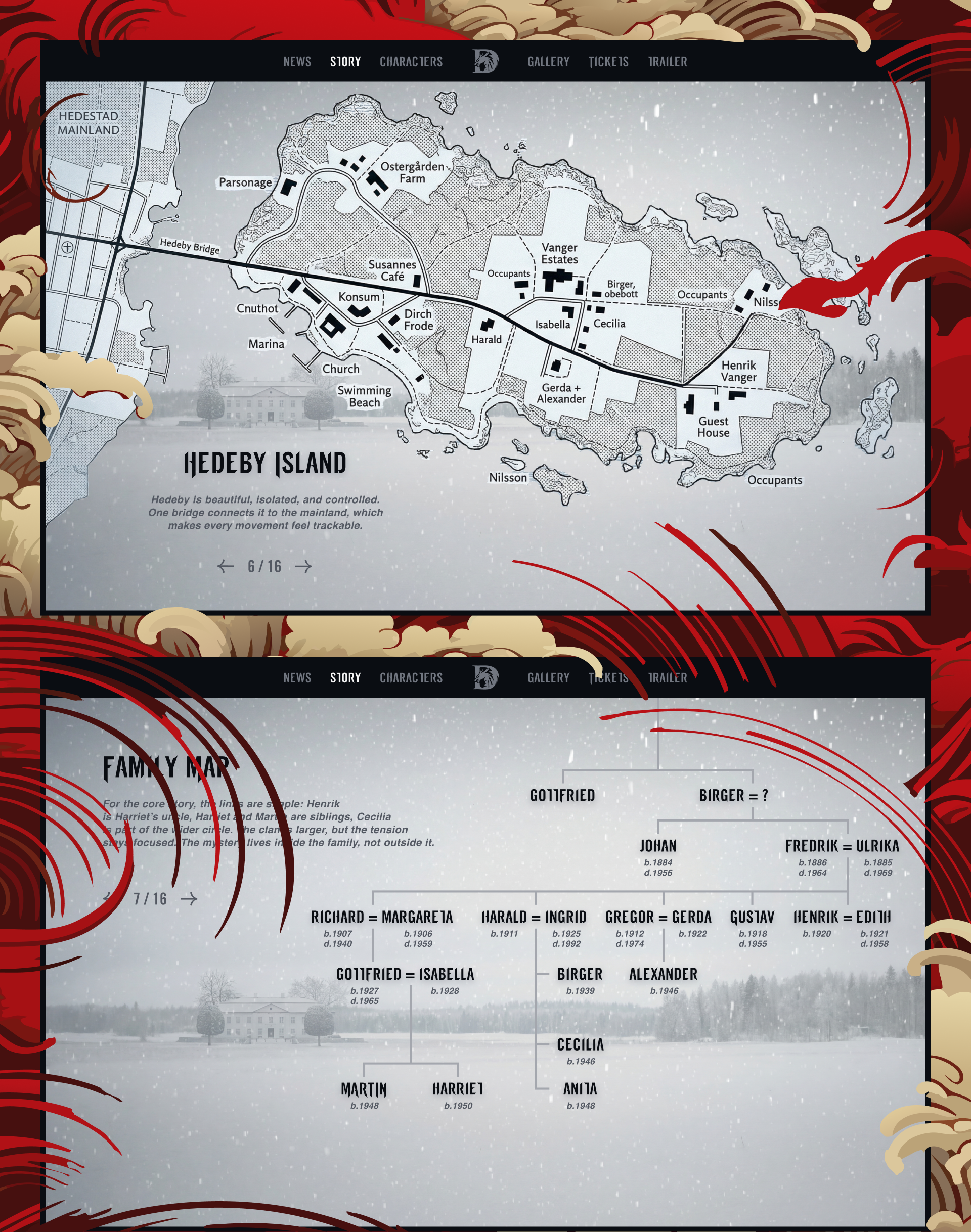 The Girl with the Dragon Tattoo — Изображение №22 — Интерфейсы, Анимация на Dprofile