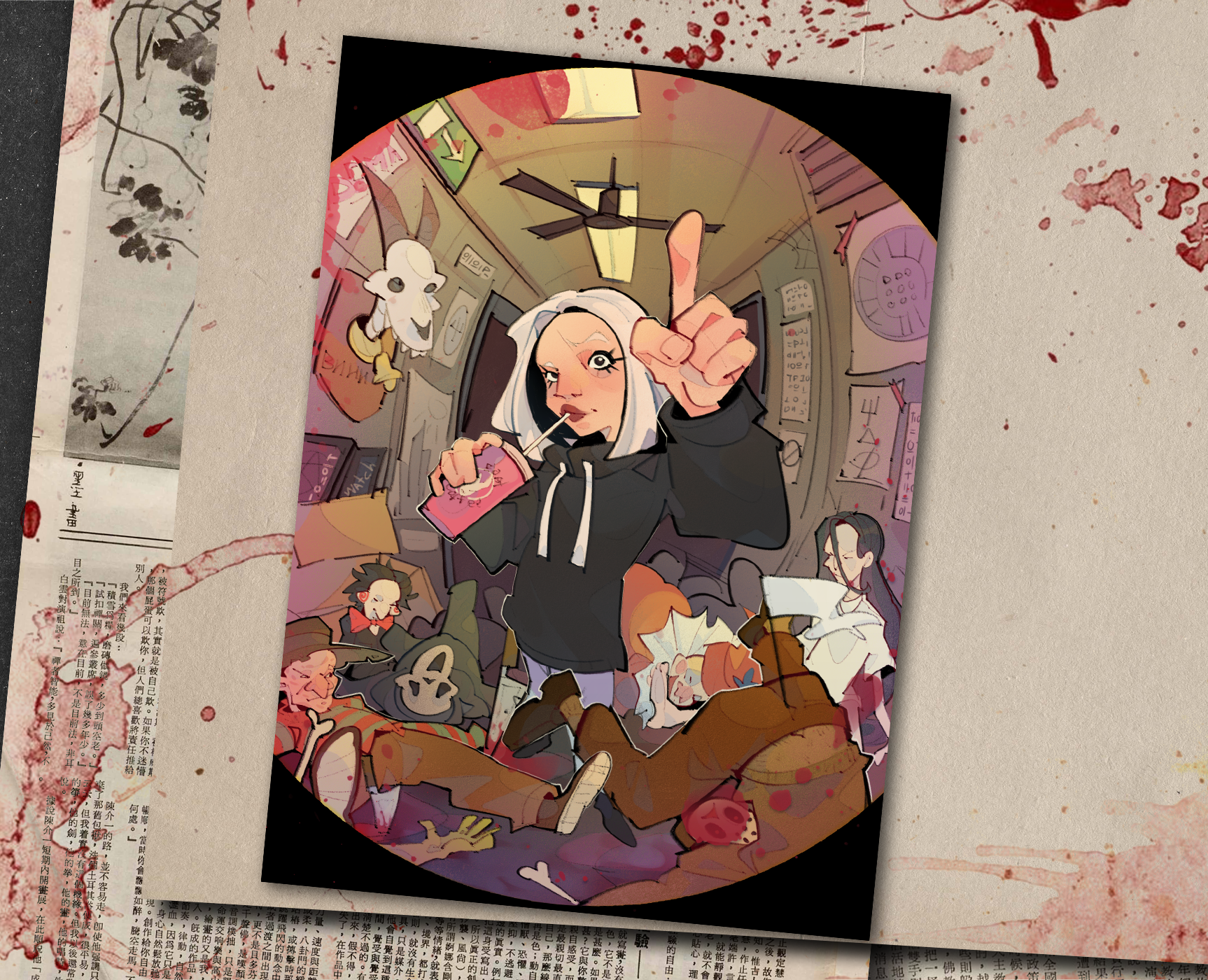 Открытка и стикерпаки для блоггера NIKOL KOULEN на Dprofile