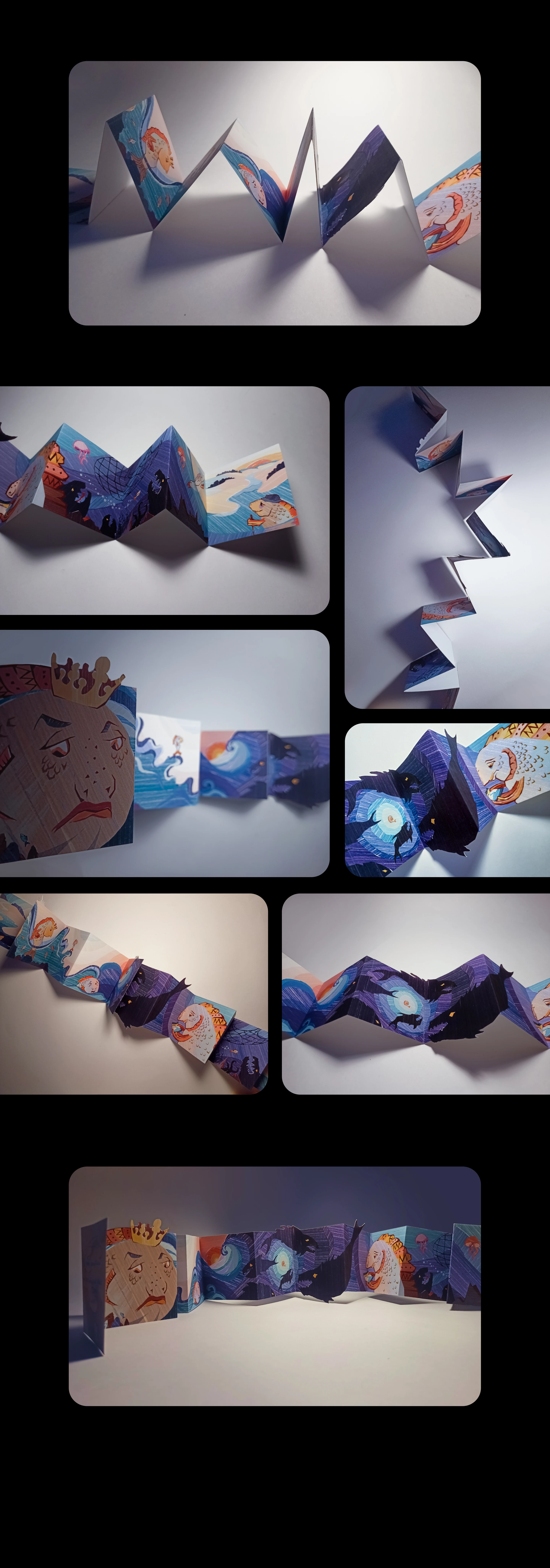 Сказ о рыбе, отправившейся из реки в море — Изображение №3 — Иллюстрация, Графика на Dprofile