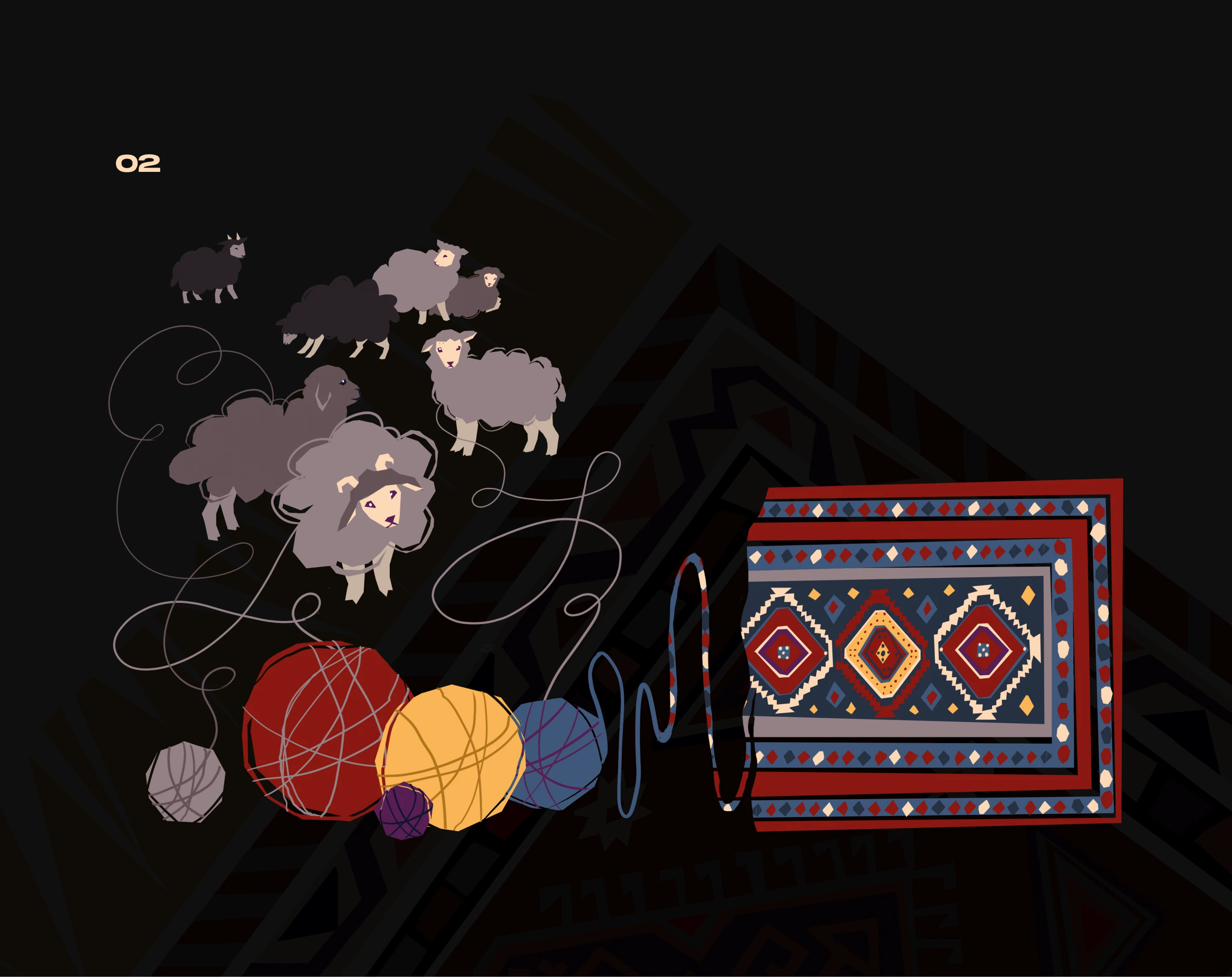 Анимированные иллюстрации "Гора ковров" — Изображение №2 — Иллюстрация, Анимация на Dprofile